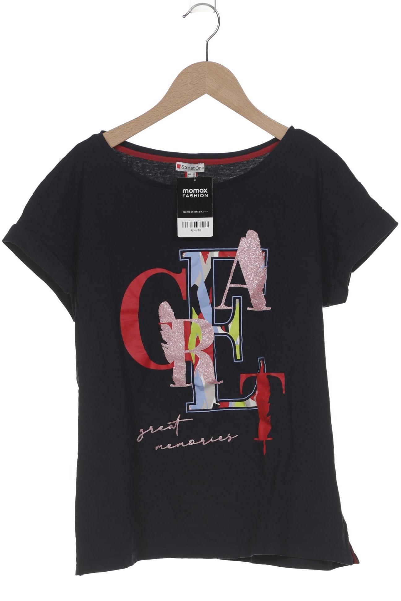 

Street One Damen T-Shirt, marineblau, Gr. 40