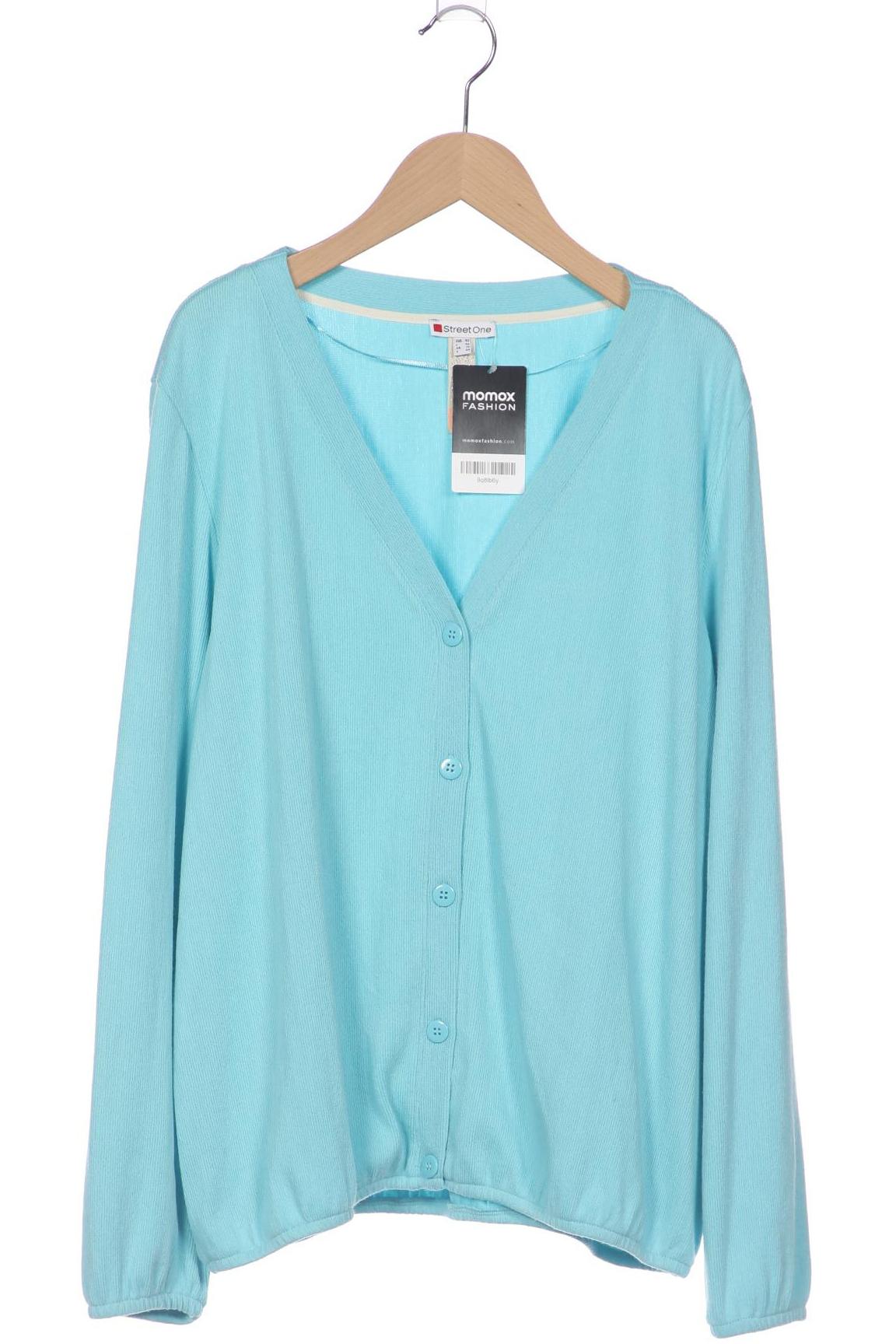 

Street One Damen Strickjacke, blau, Gr. 42