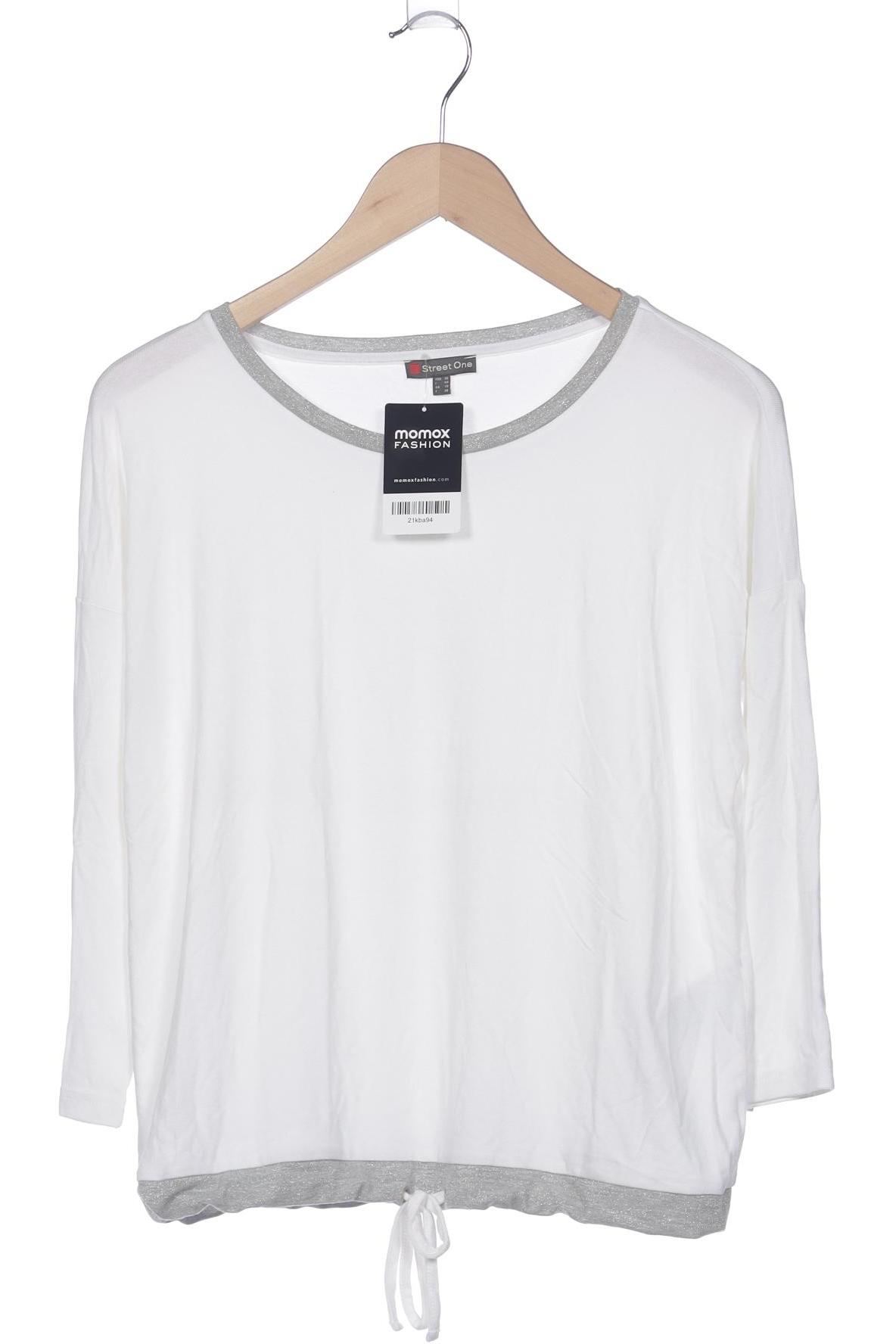 

Street One Damen Langarmshirt, weiß, Gr. 36