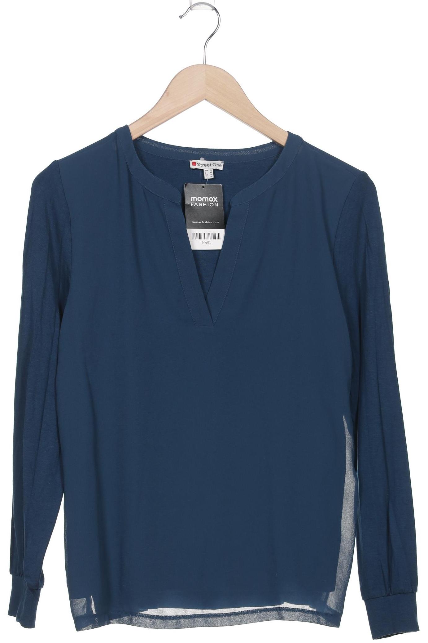 

Street One Damen Langarmshirt, blau, Gr. 36