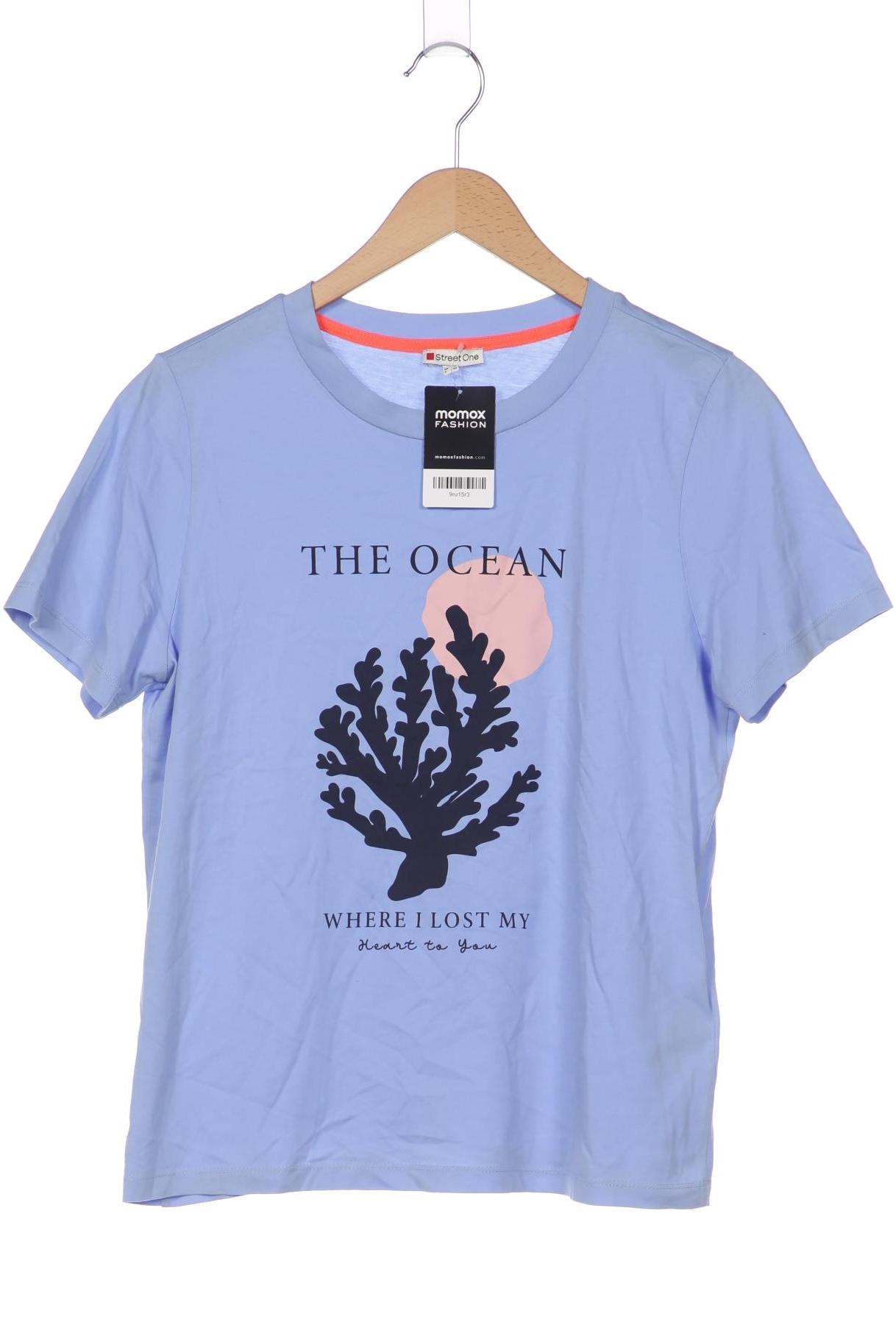 

Street One Damen T-Shirt, hellblau, Gr. 40