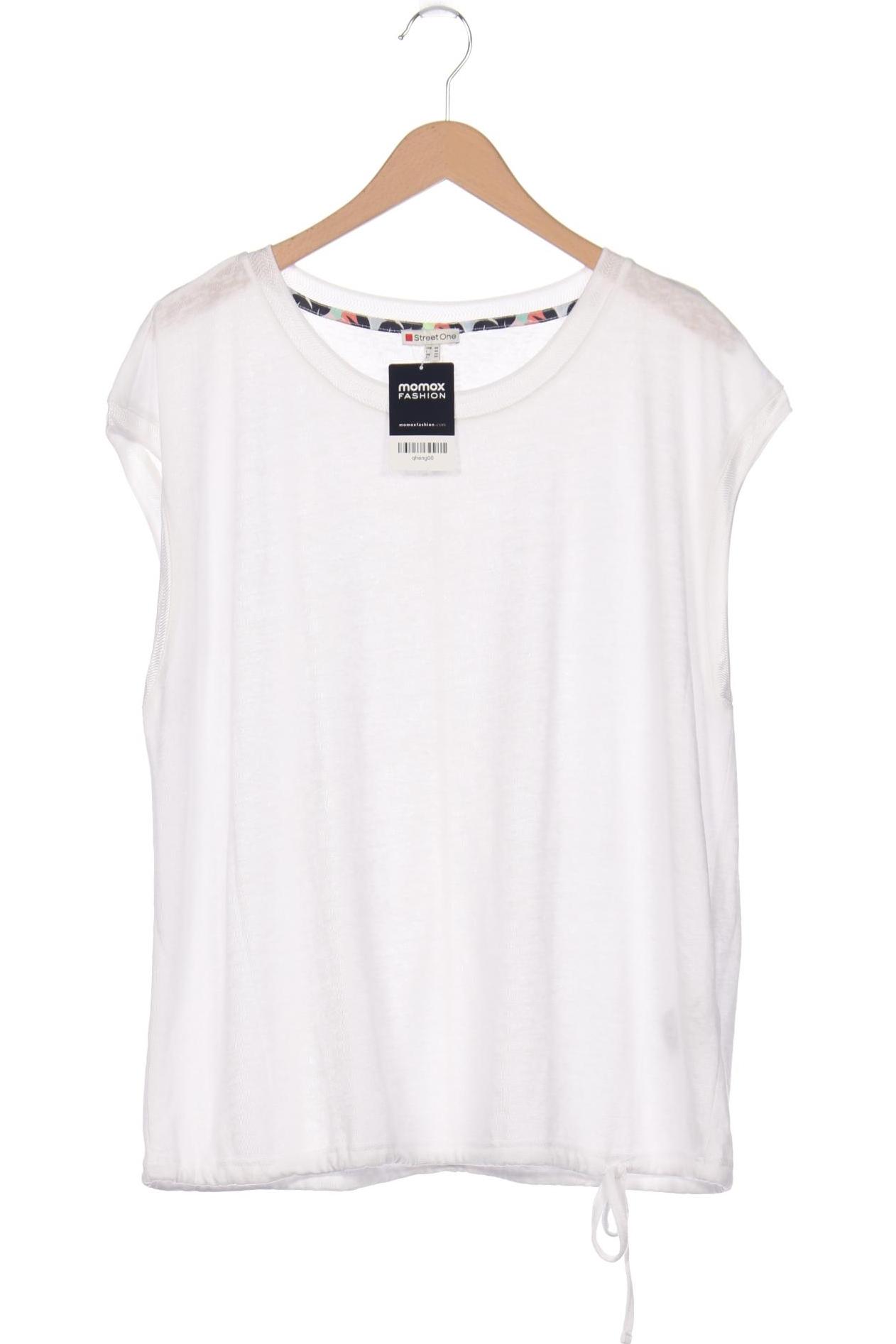 

Street One Damen T-Shirt, weiß, Gr. 46