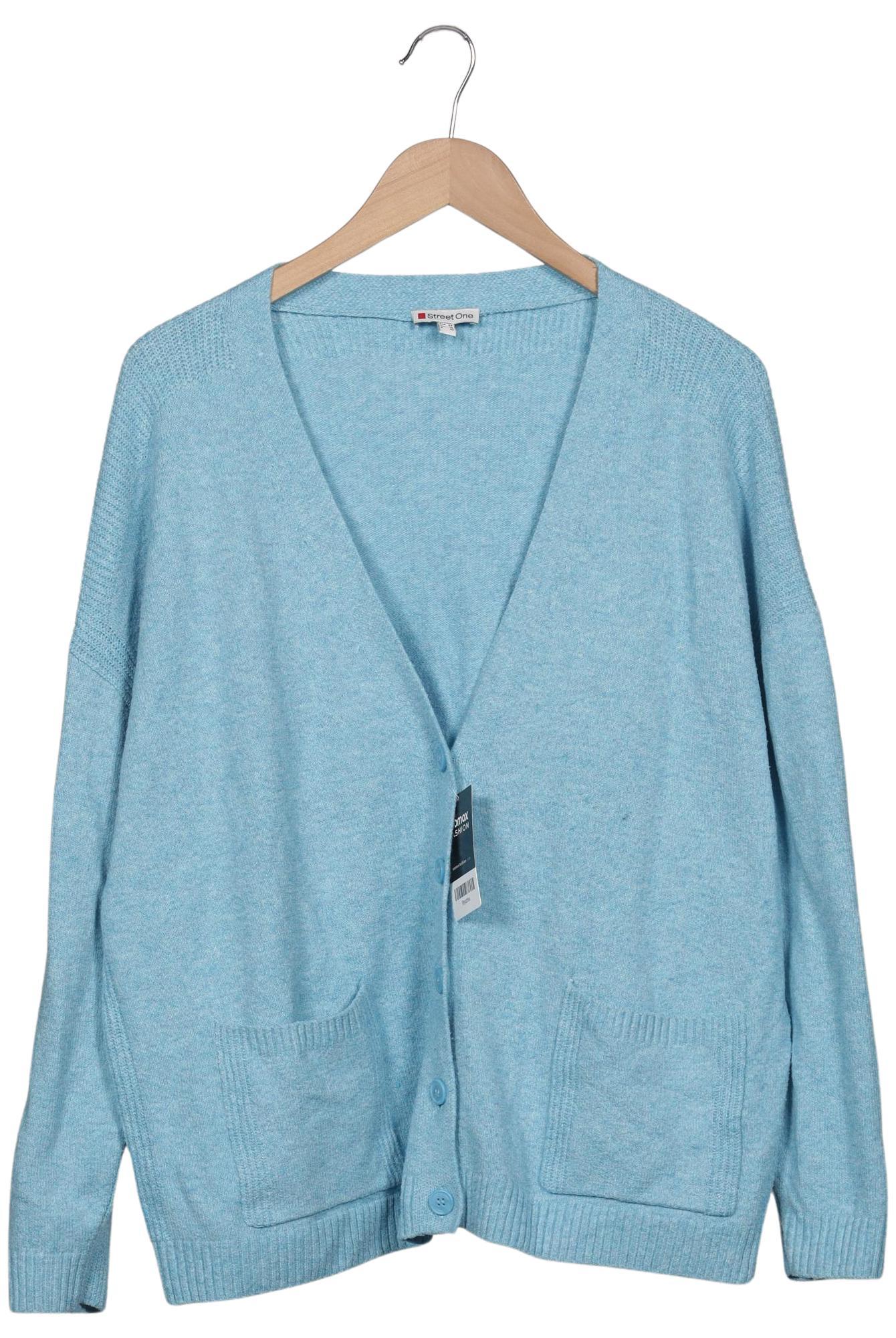 

Street One Damen Strickjacke, hellblau, Gr. 44