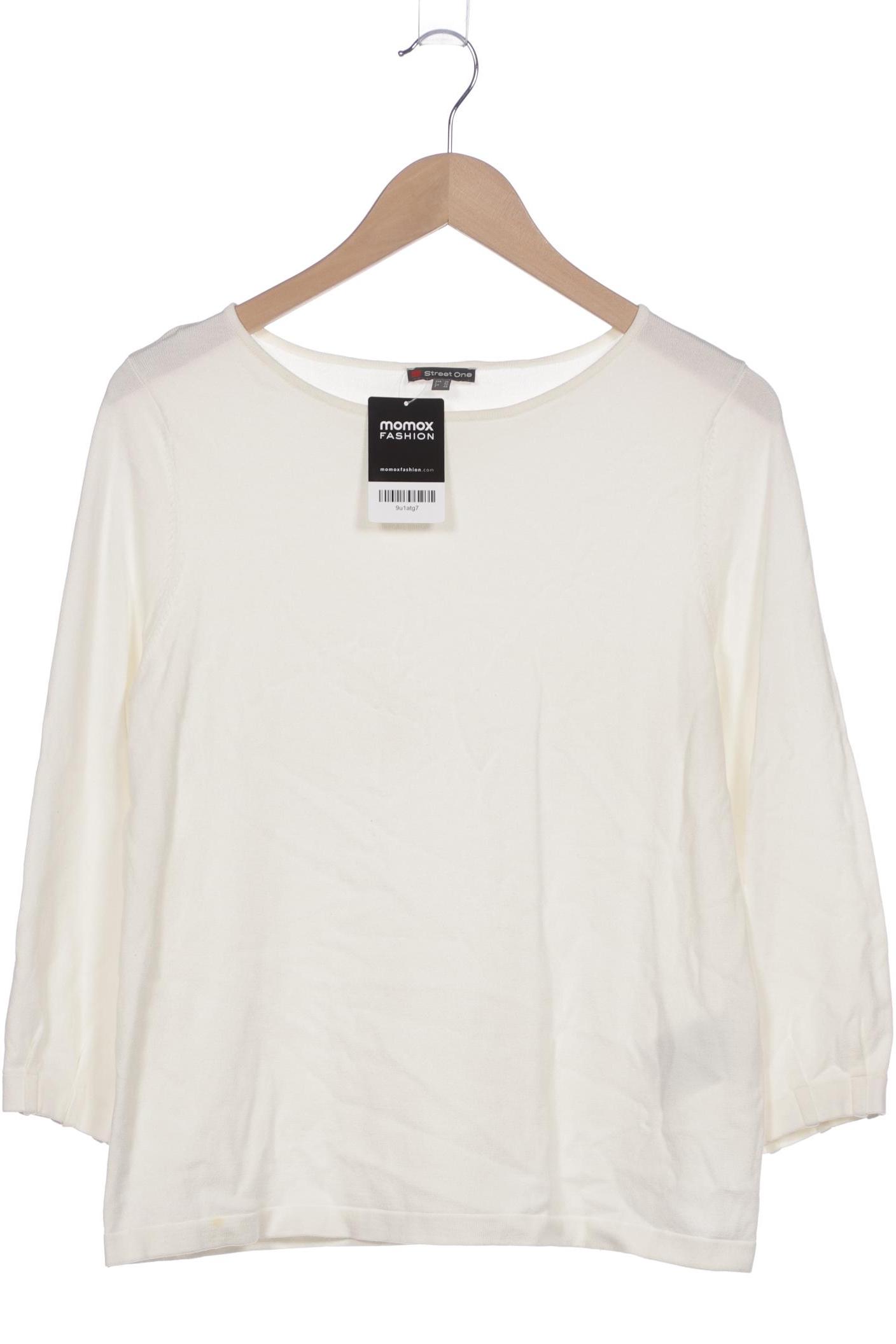 

Street One Damen Langarmshirt, cremeweiß, Gr. 38