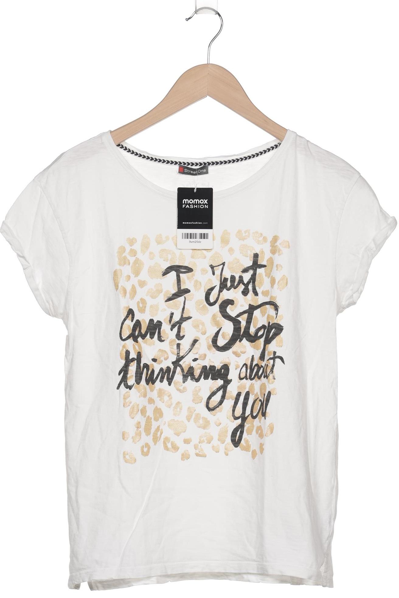 

Street One Damen T-Shirt, weiß, Gr. 38