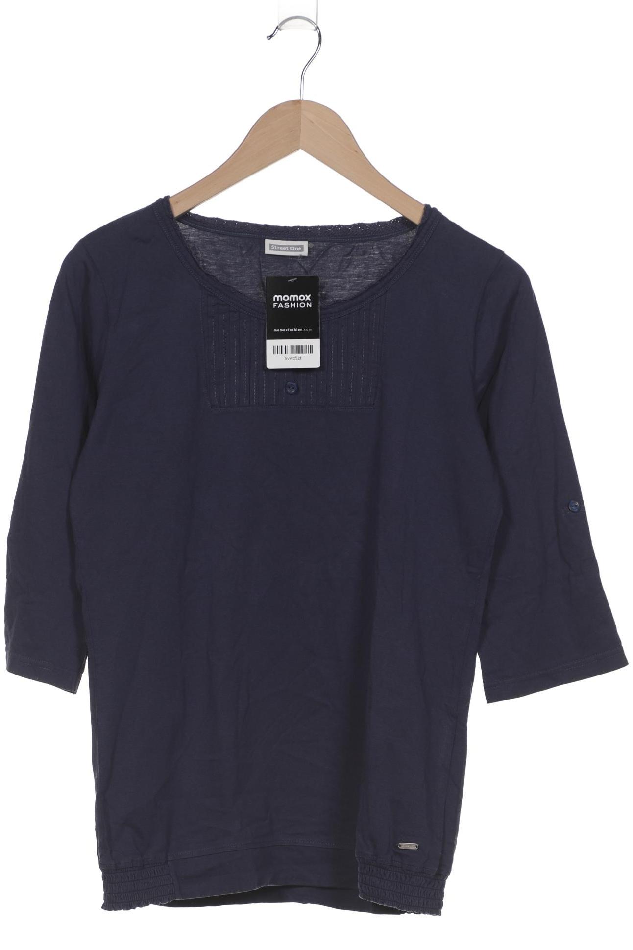 

Street One Damen Langarmshirt, blau, Gr. 38