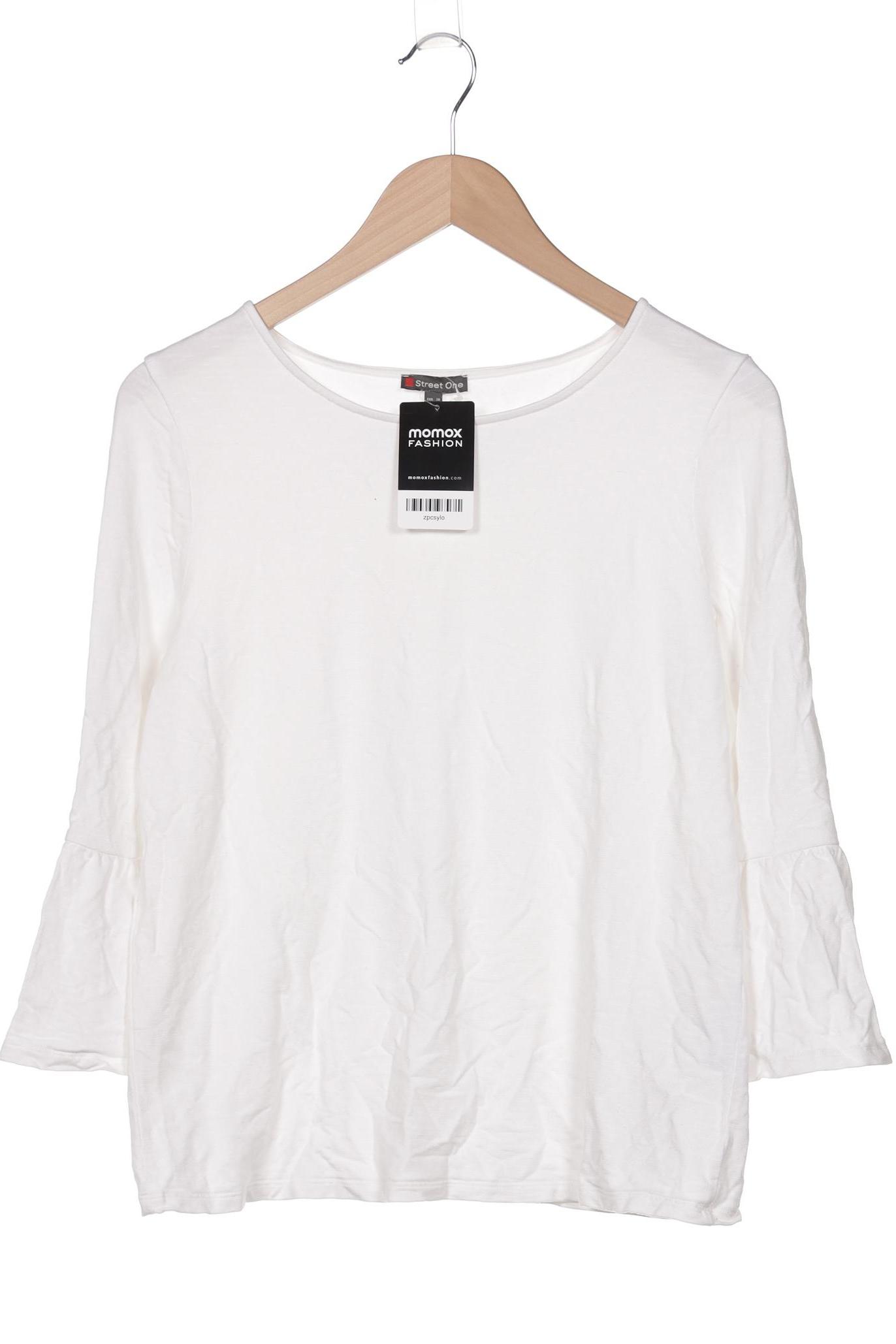 

Street One Damen Langarmshirt, weiß, Gr. 38