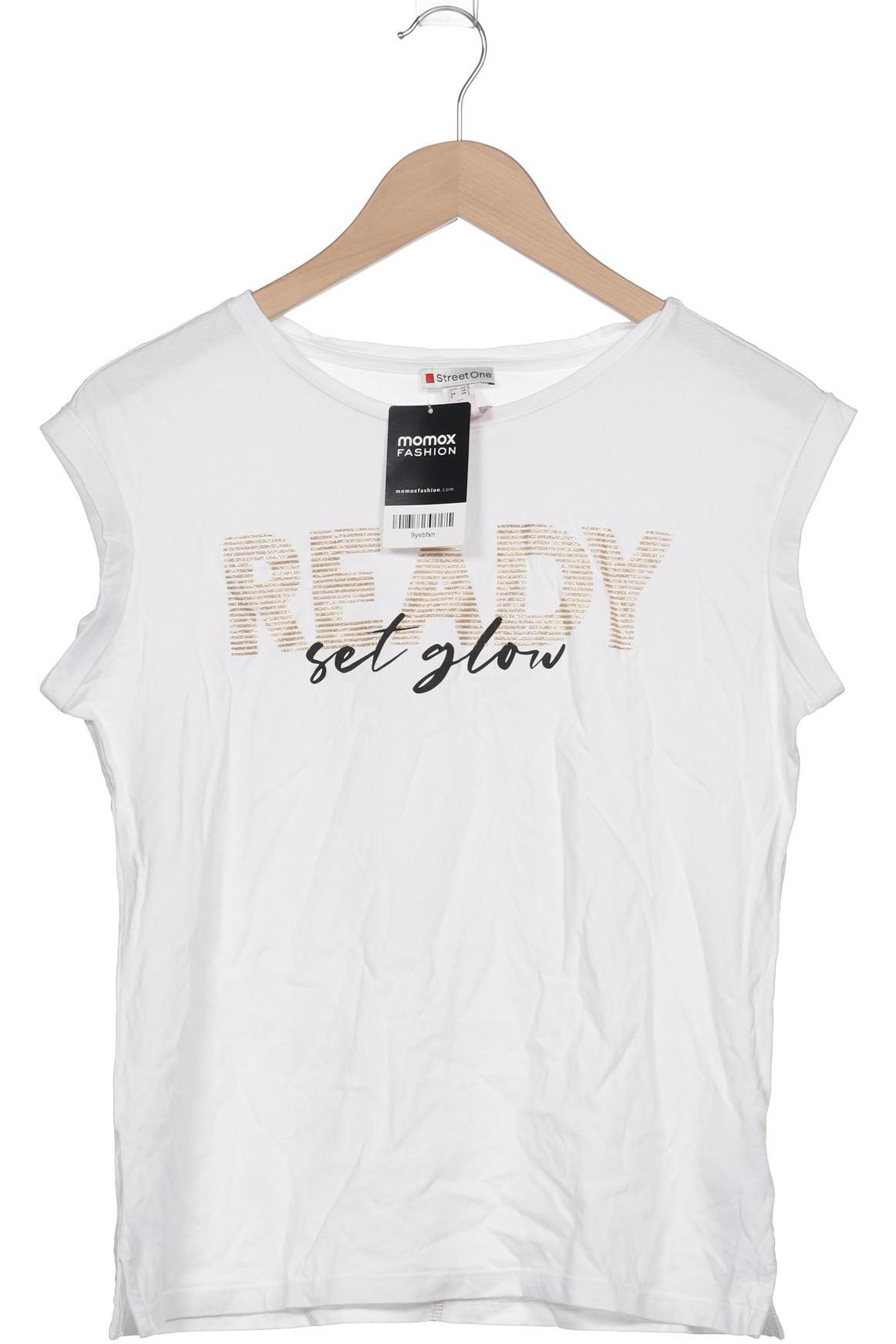 

Street One Damen T-Shirt, weiß, Gr. 36