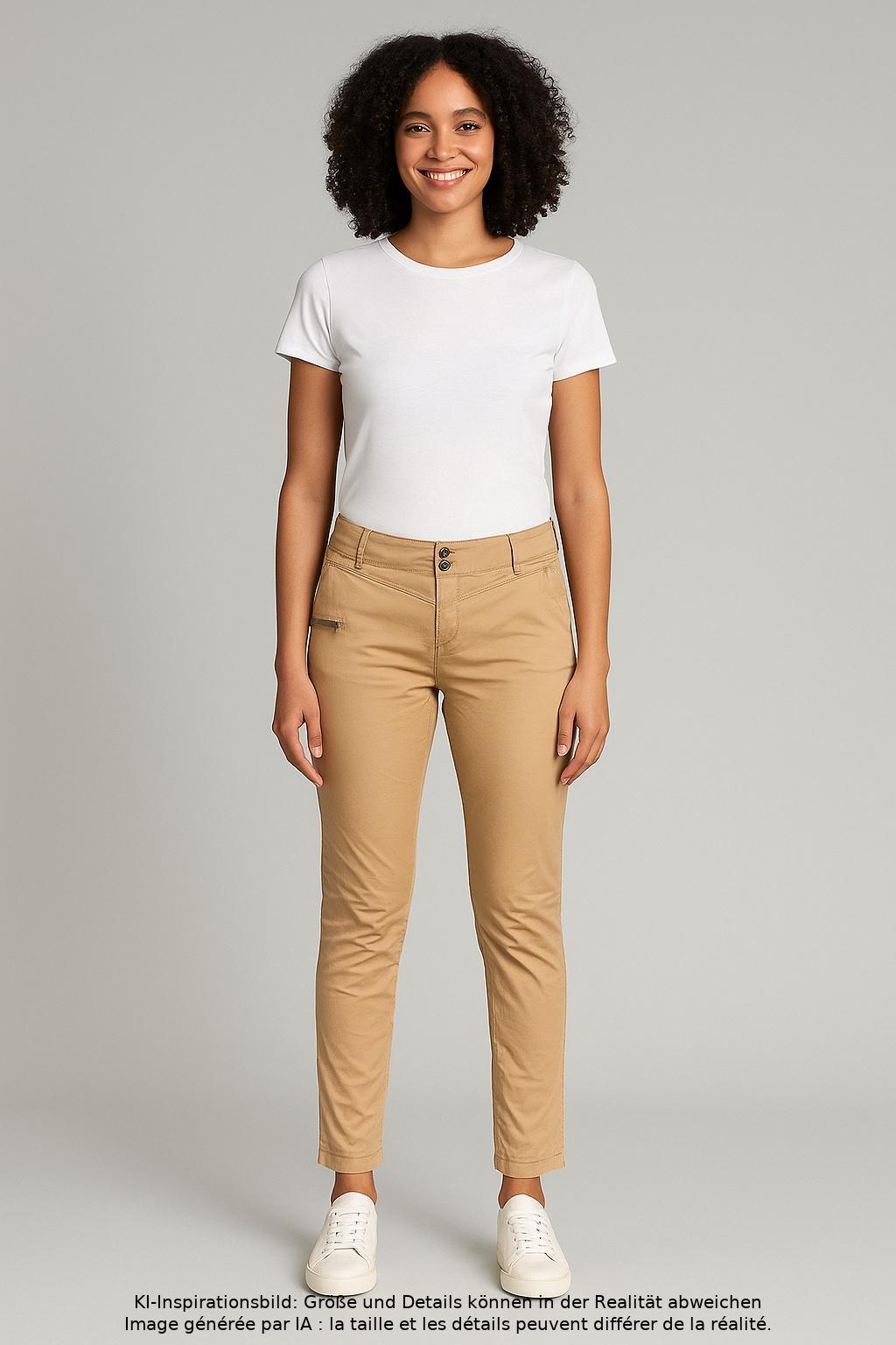 

Street One Damen Jeans, beige, Gr. 38