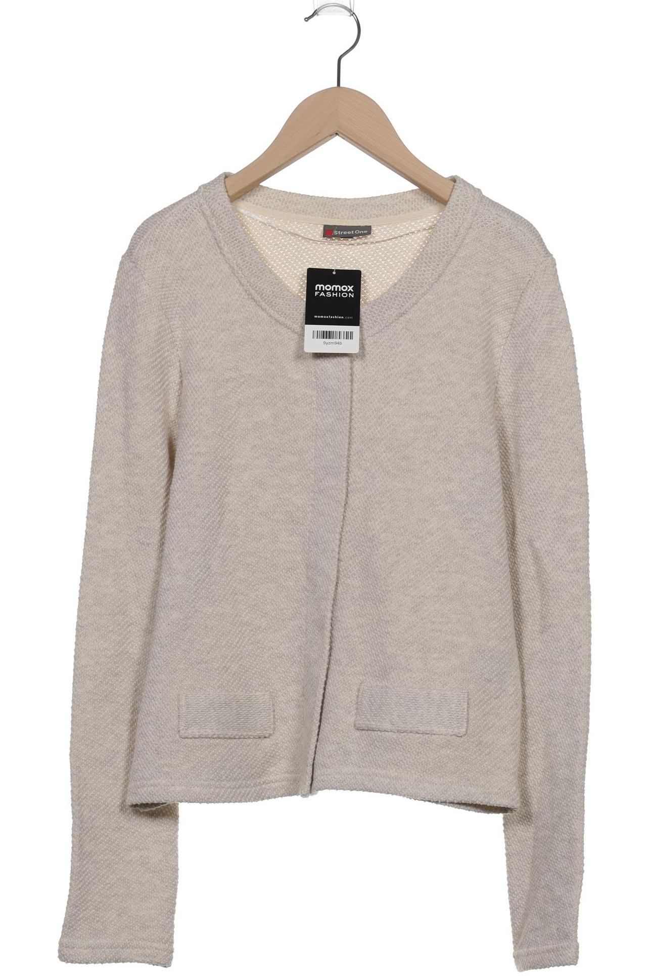 

Street One Damen Strickjacke, cremeweiß, Gr. 38