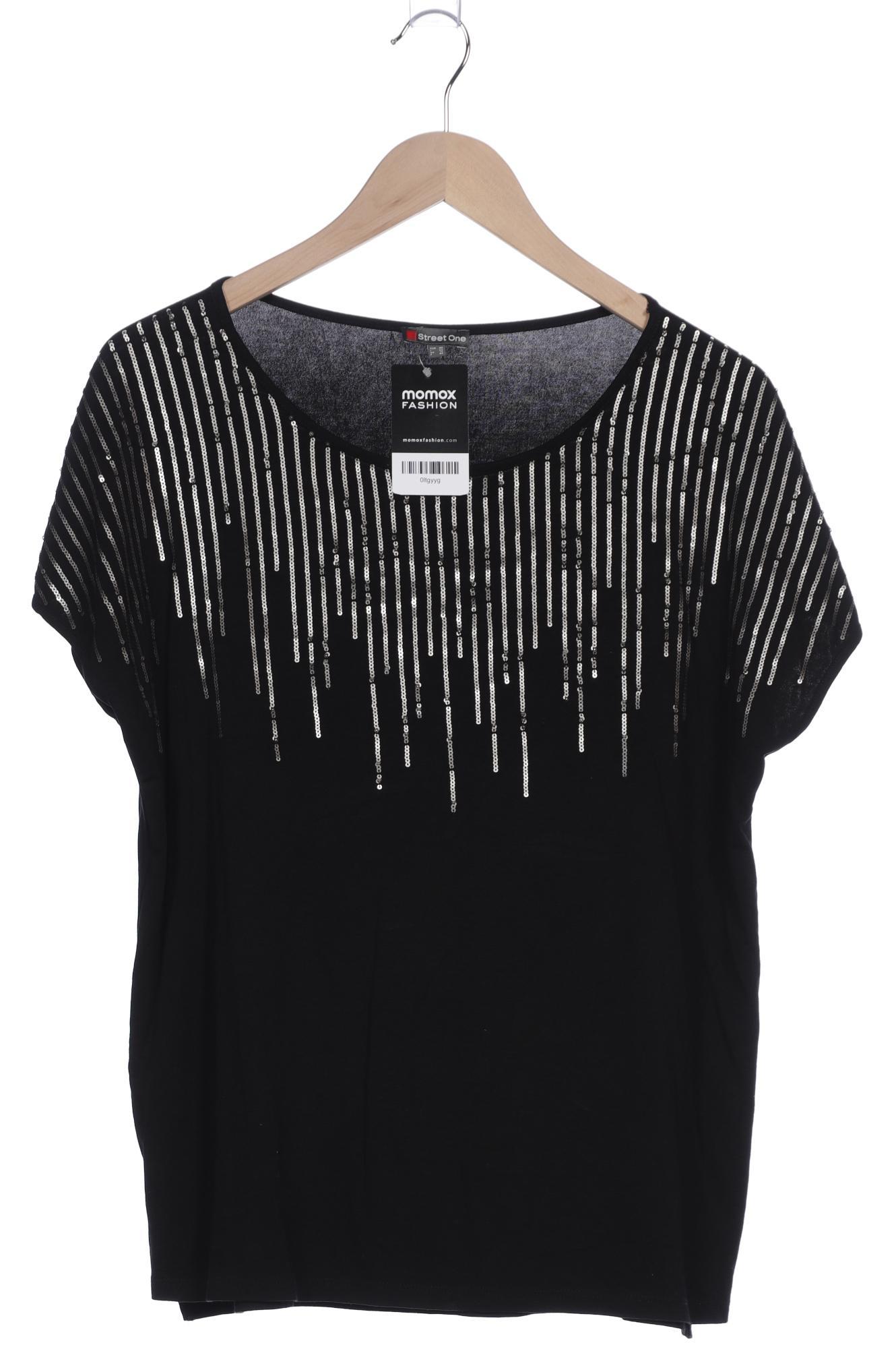 

Street One Damen T-Shirt, schwarz, Gr. 40
