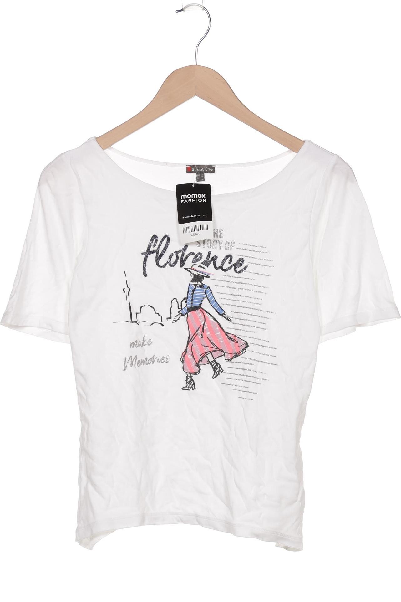 

Street One Damen T-Shirt, weiß, Gr. 36