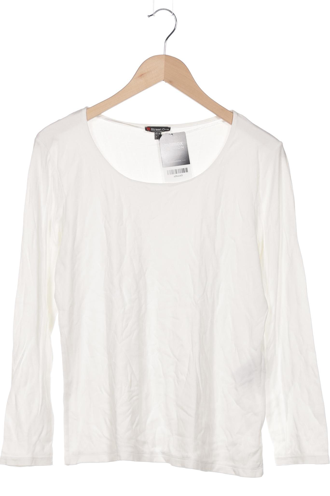 

Street One Damen Langarmshirt, weiß, Gr. 42