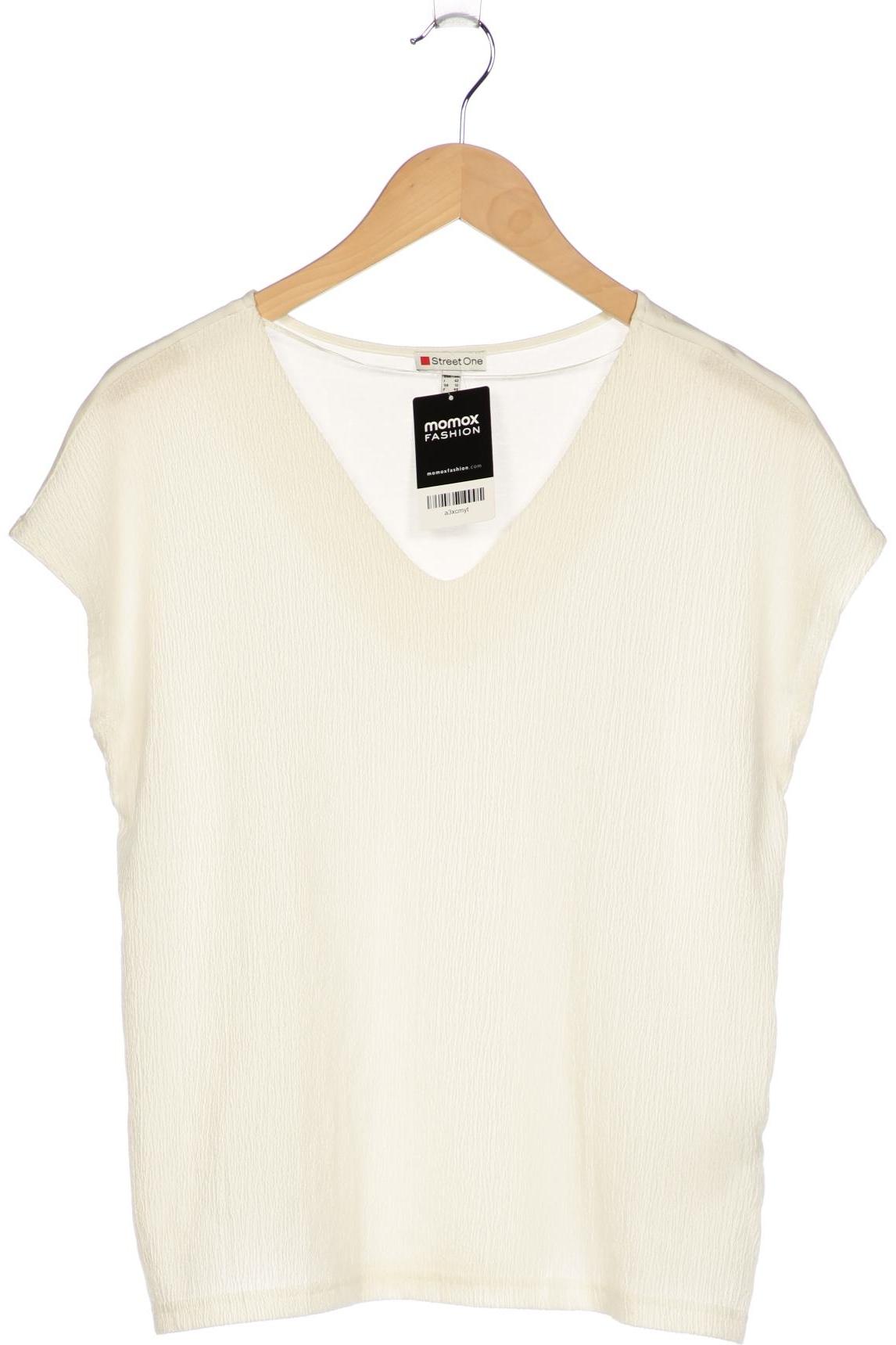 

Street One Damen T-Shirt, cremeweiß, Gr. 38