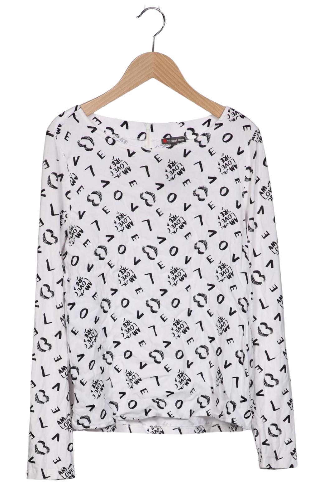 

Street One Damen Langarmshirt, weiß, Gr. 38