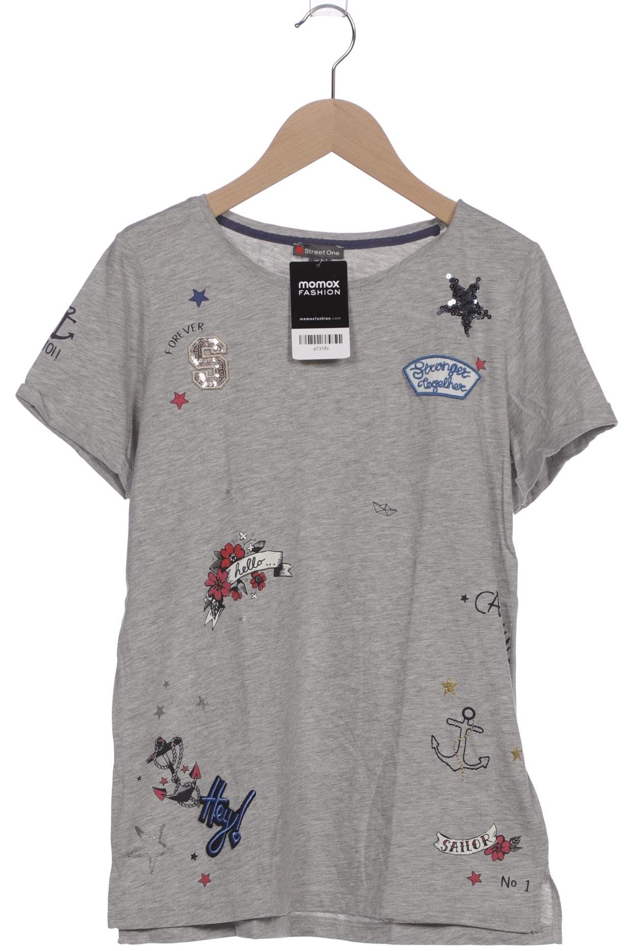 

Street One Damen T-Shirt, grau, Gr. 36