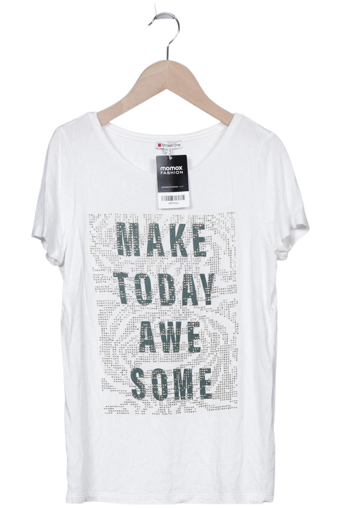 

Street One Damen T-Shirt, weiß, Gr. 34