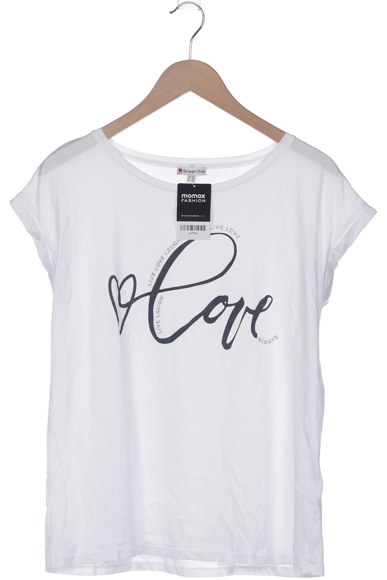 

Street One Damen T-Shirt, weiß, Gr. 42