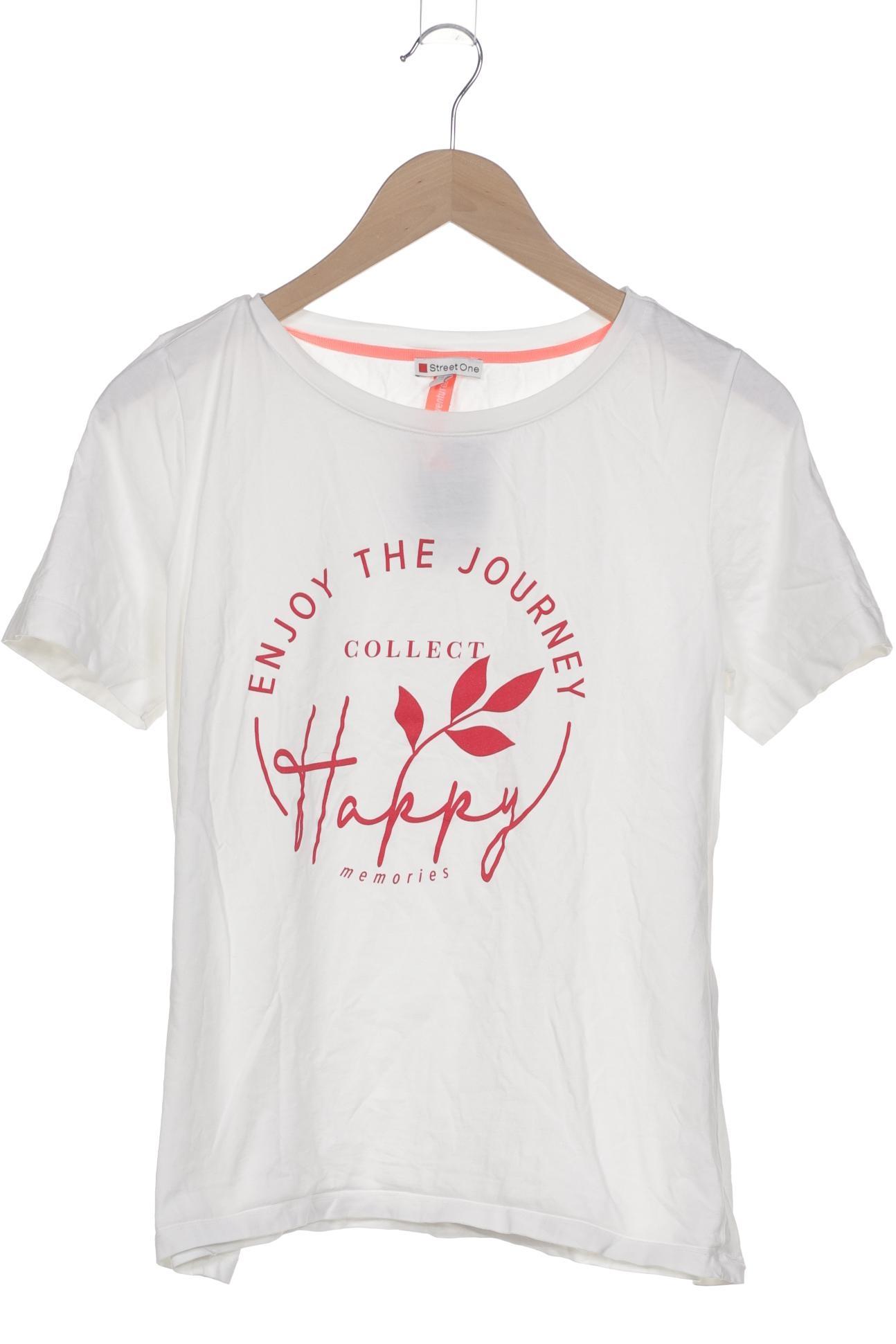 

Street One Damen T-Shirt, cremeweiß, Gr. 40