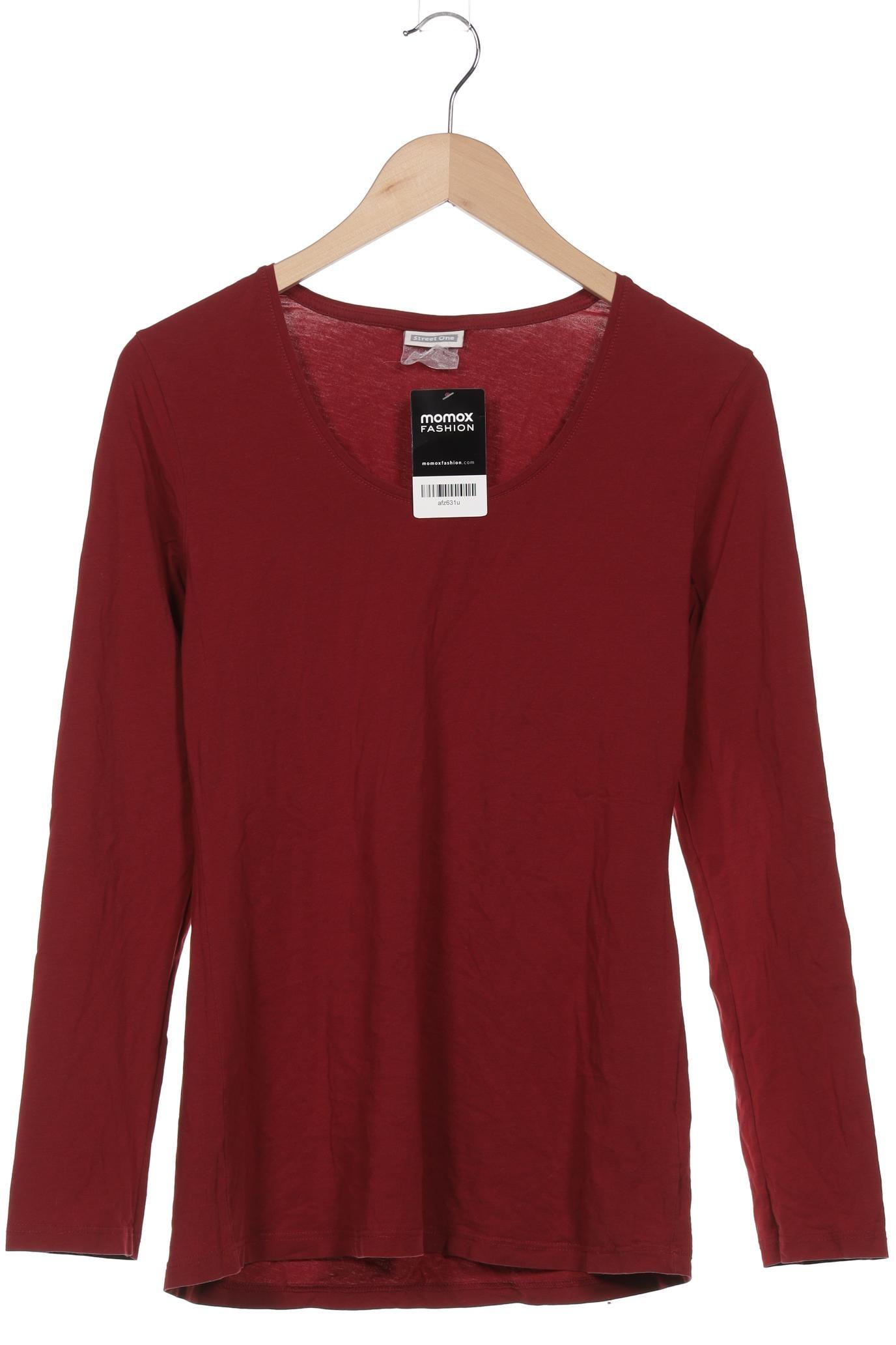 

Street One Damen Langarmshirt, bordeaux, Gr. 42