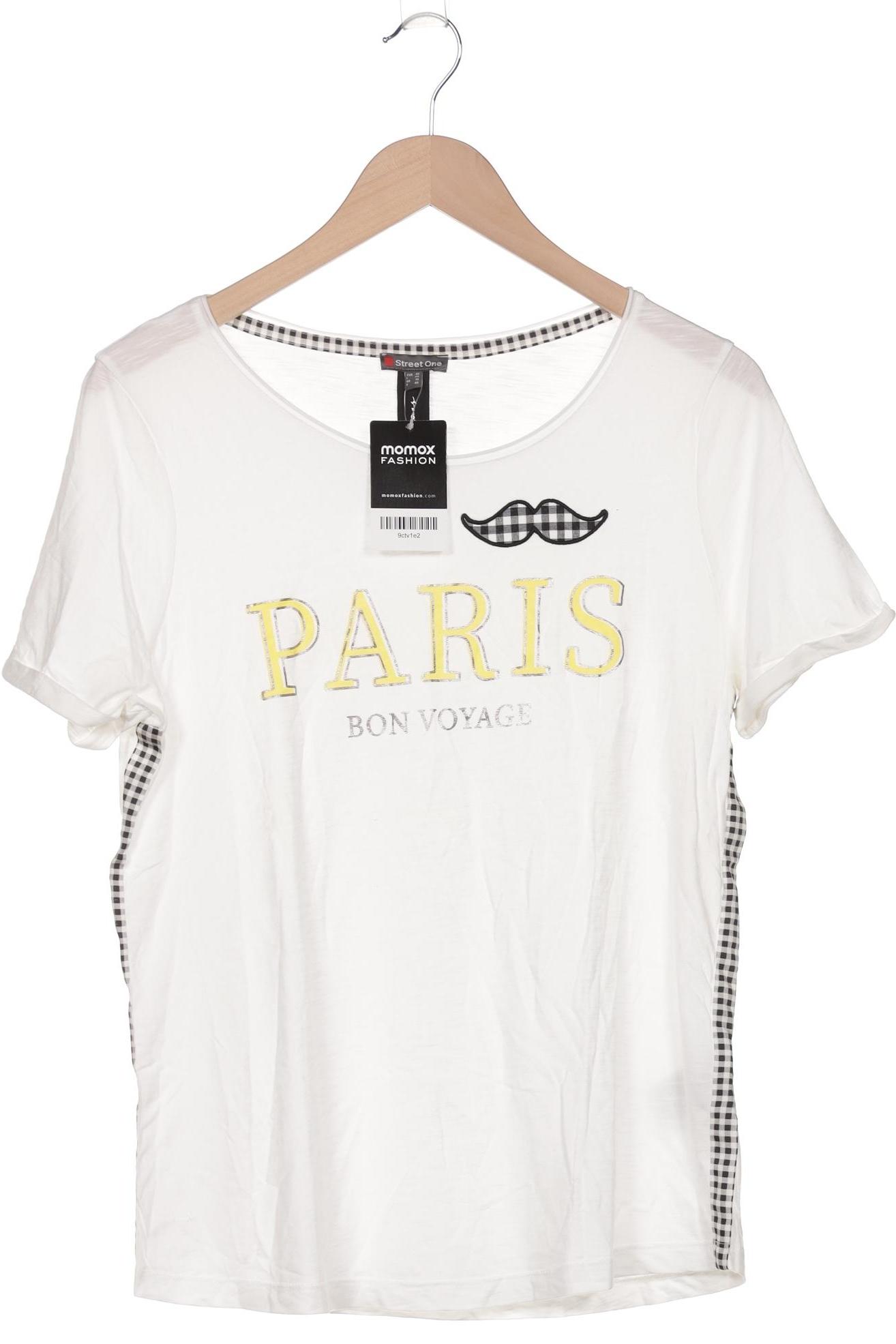 

Street One Damen T-Shirt, weiß, Gr. 42