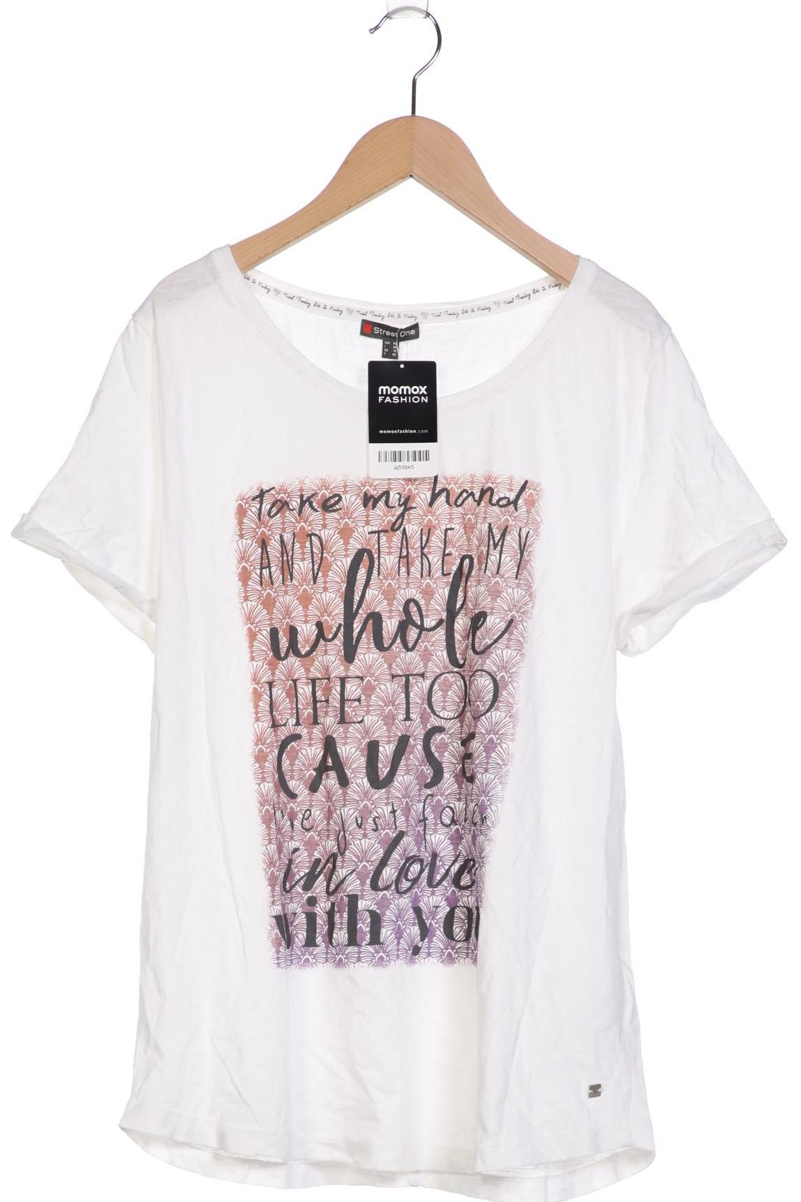 

Street One Damen T-Shirt, weiß, Gr. 42