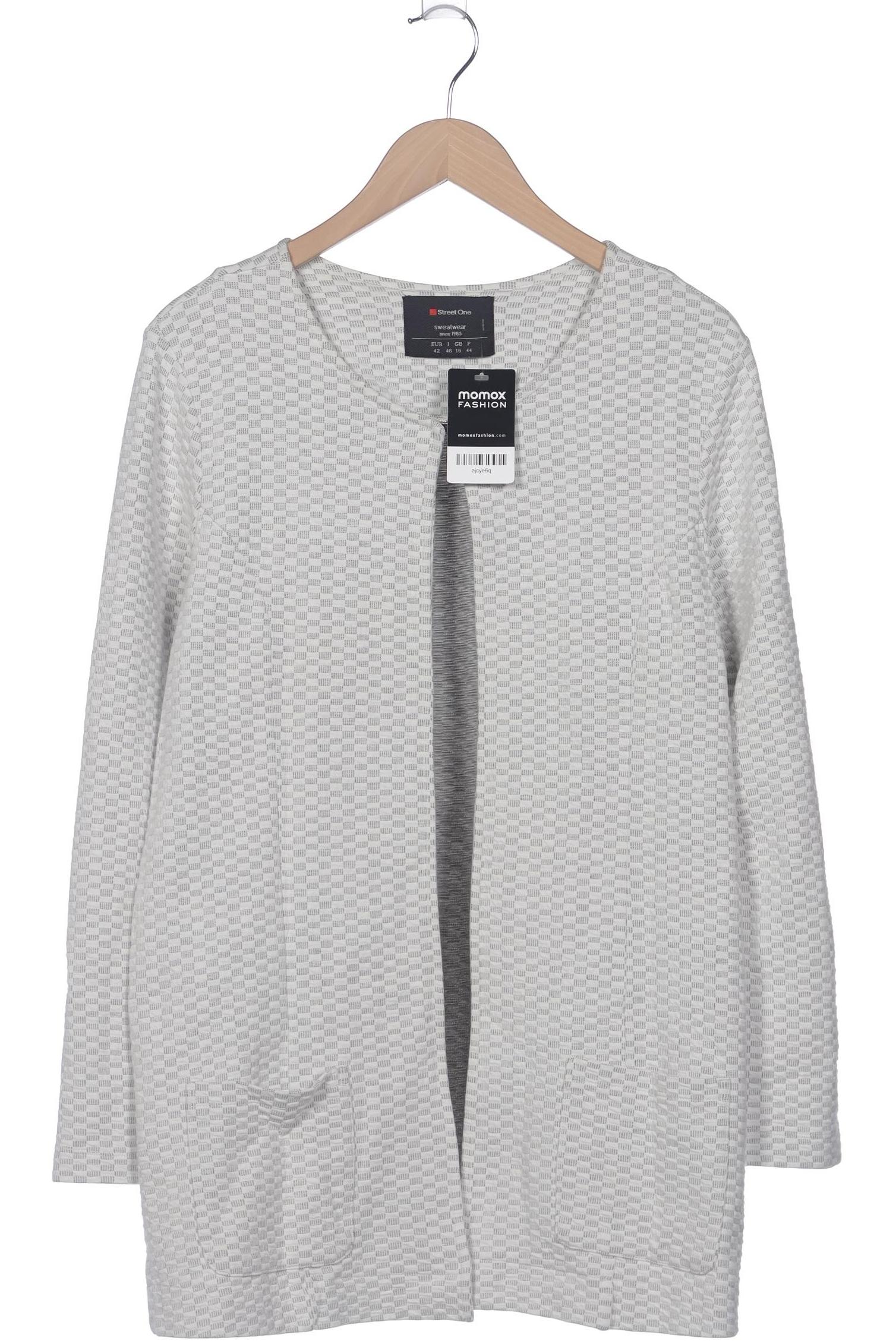 

Street One Damen Strickjacke, weiß, Gr. 42