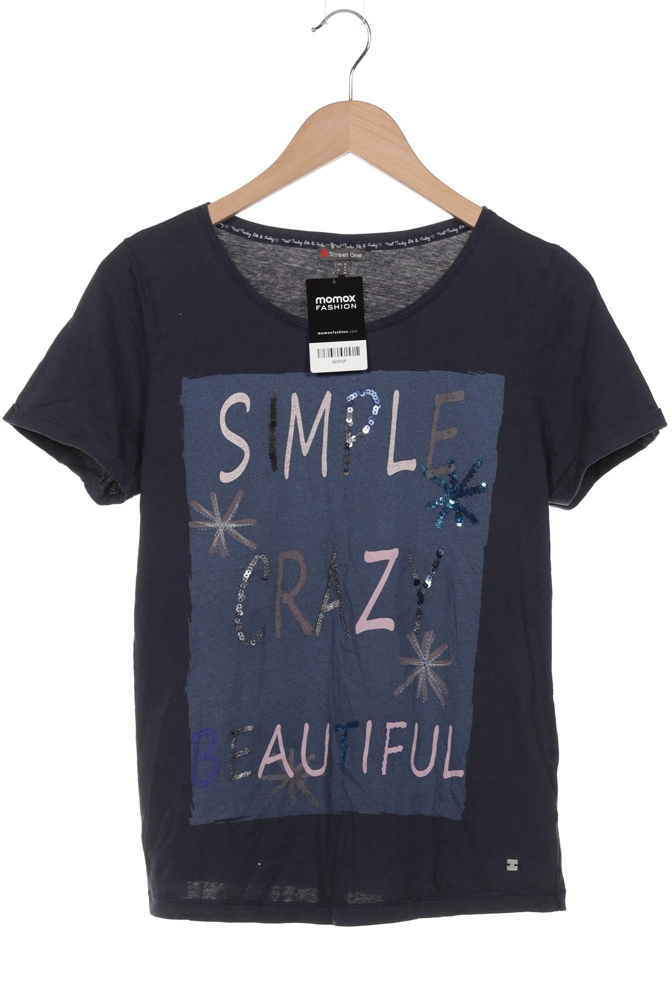 

Street One Damen T-Shirt, marineblau, Gr. 38