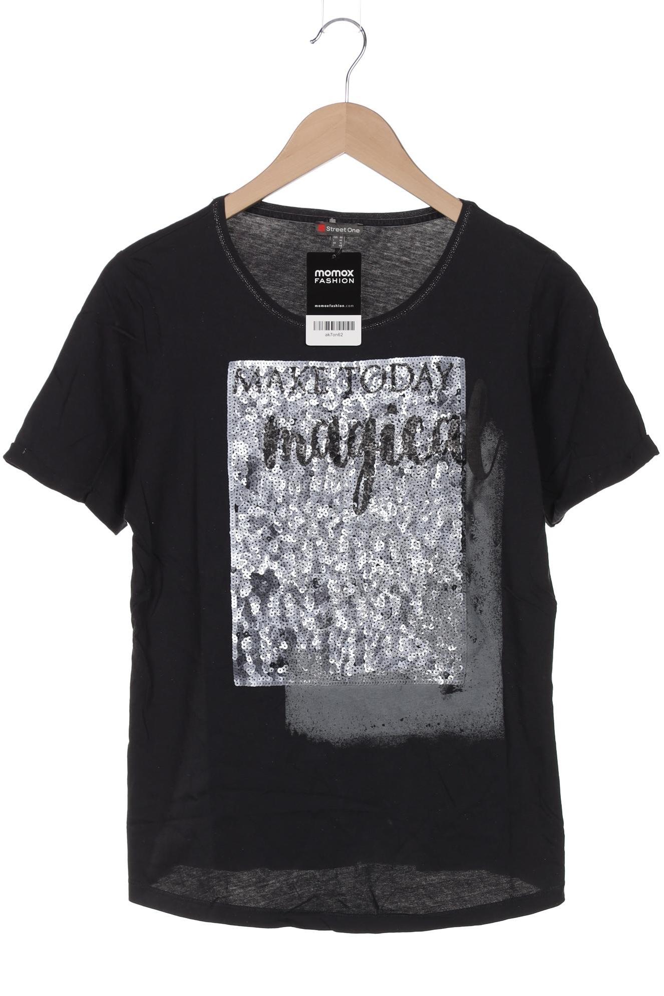 

Street One Damen T-Shirt, schwarz, Gr. 40