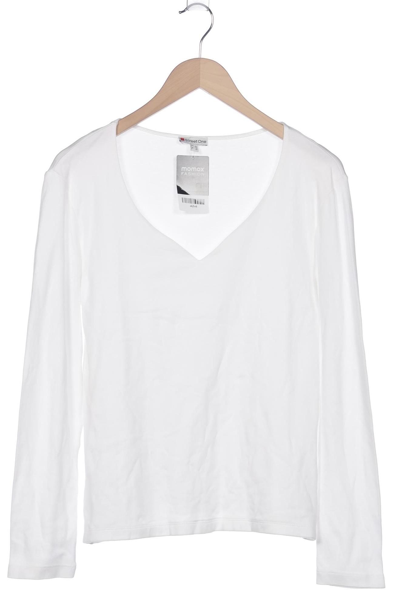 

Street One Damen Langarmshirt, weiß, Gr. 40