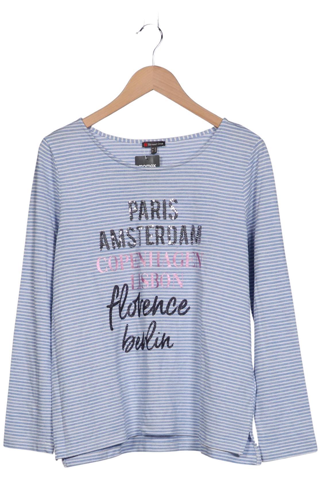 

Street One Damen Langarmshirt, hellblau, Gr. 42