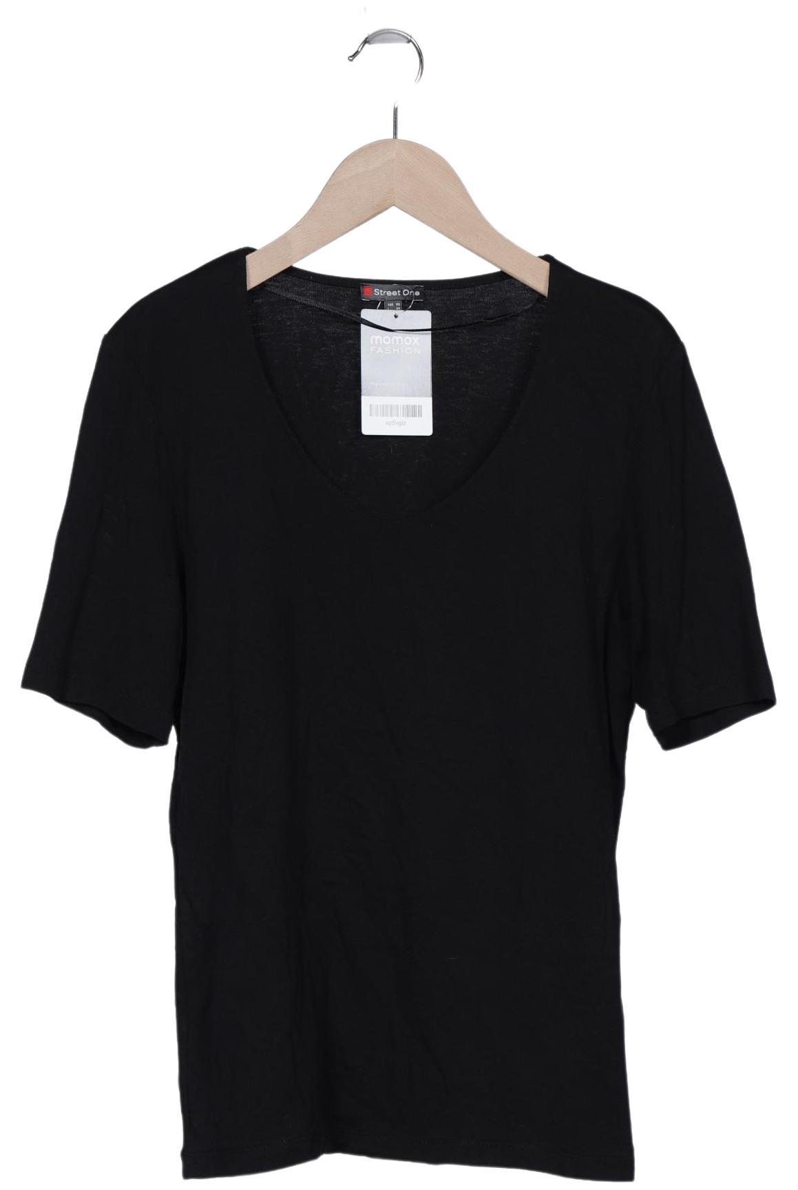 

Street One Damen T-Shirt, schwarz, Gr. 40