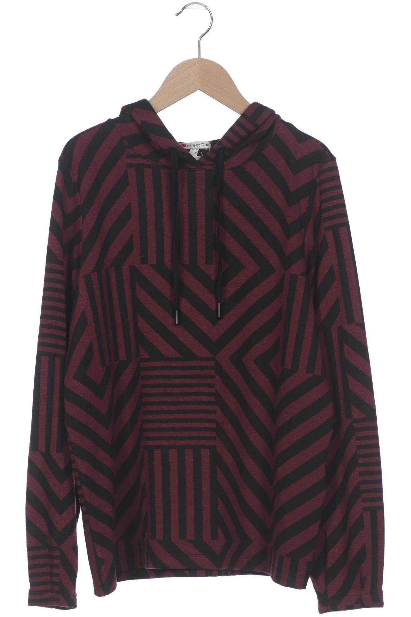 

Street One Damen Kapuzenpullover, bordeaux, Gr. 38