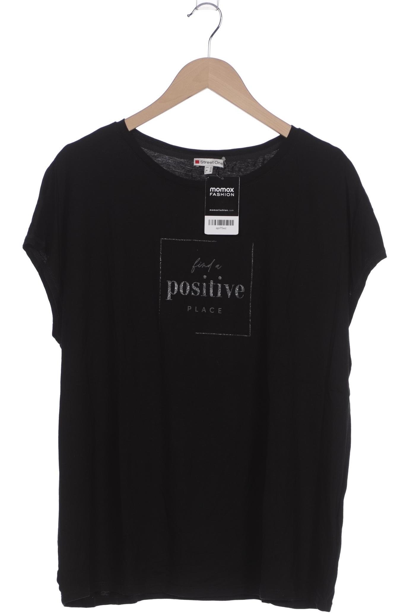 

Street One Damen T-Shirt, schwarz, Gr. 46