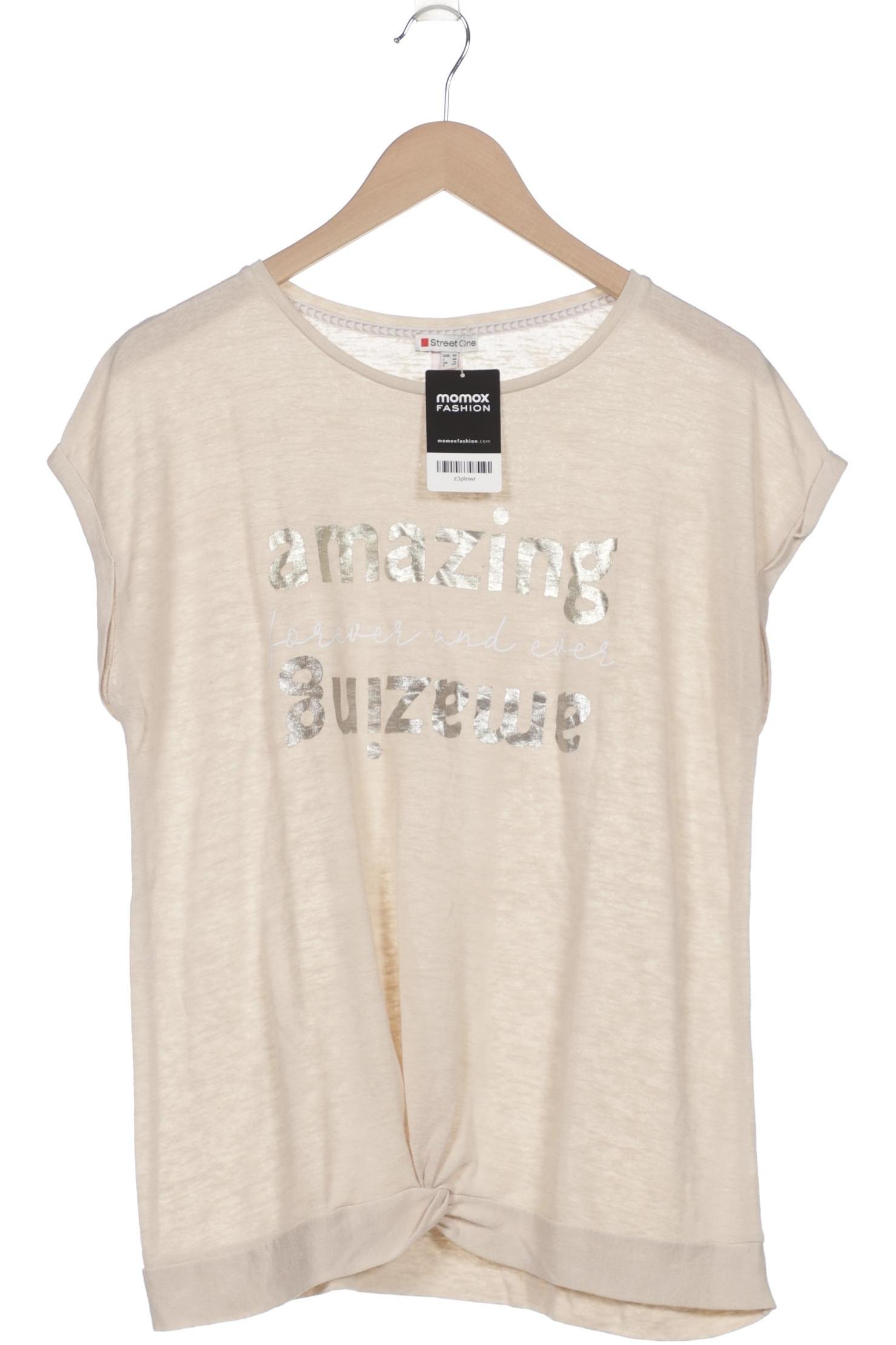 

Street One Damen T-Shirt, cremeweiß, Gr. 42