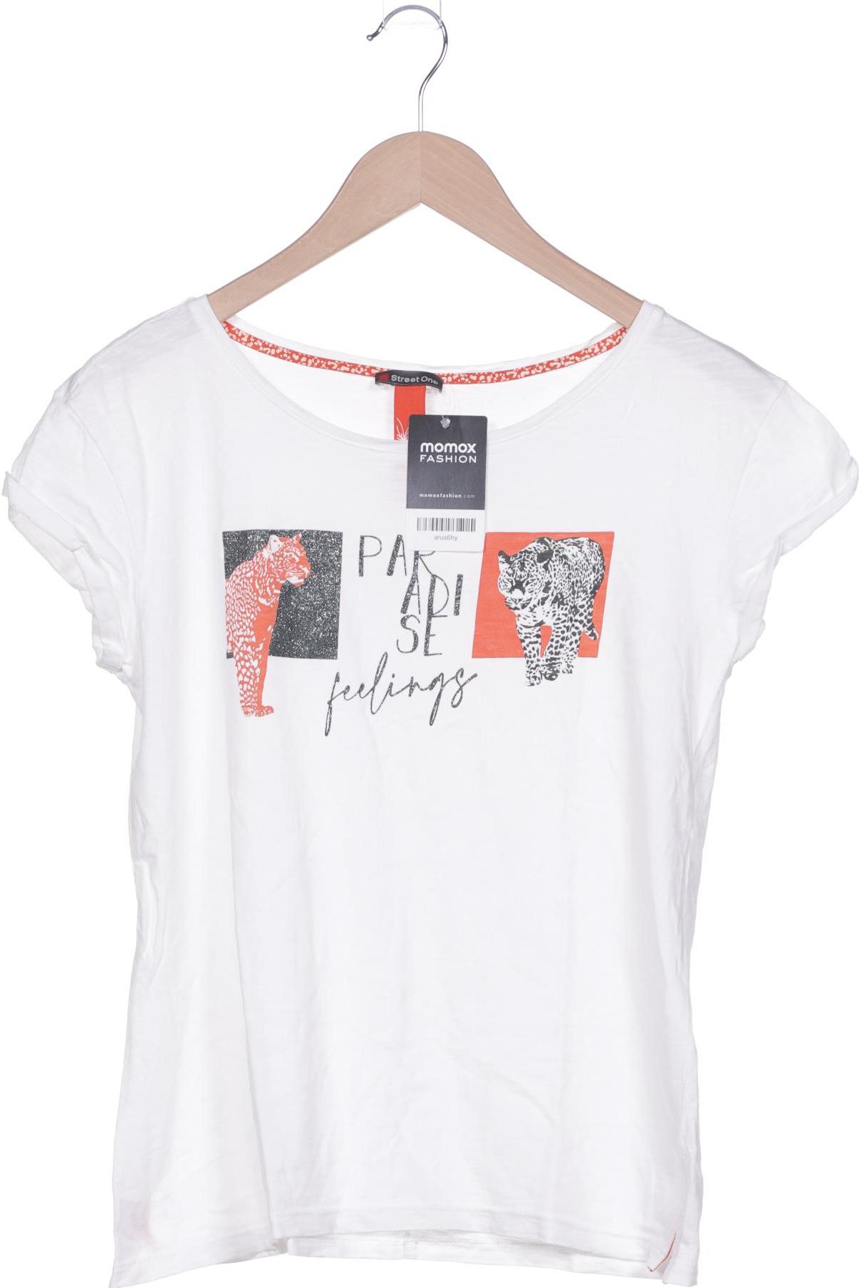 

Street One Damen T-Shirt, weiß, Gr. 38
