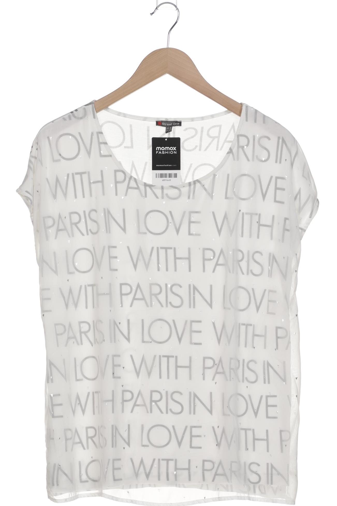 

Street One Damen T-Shirt, weiß, Gr. 42