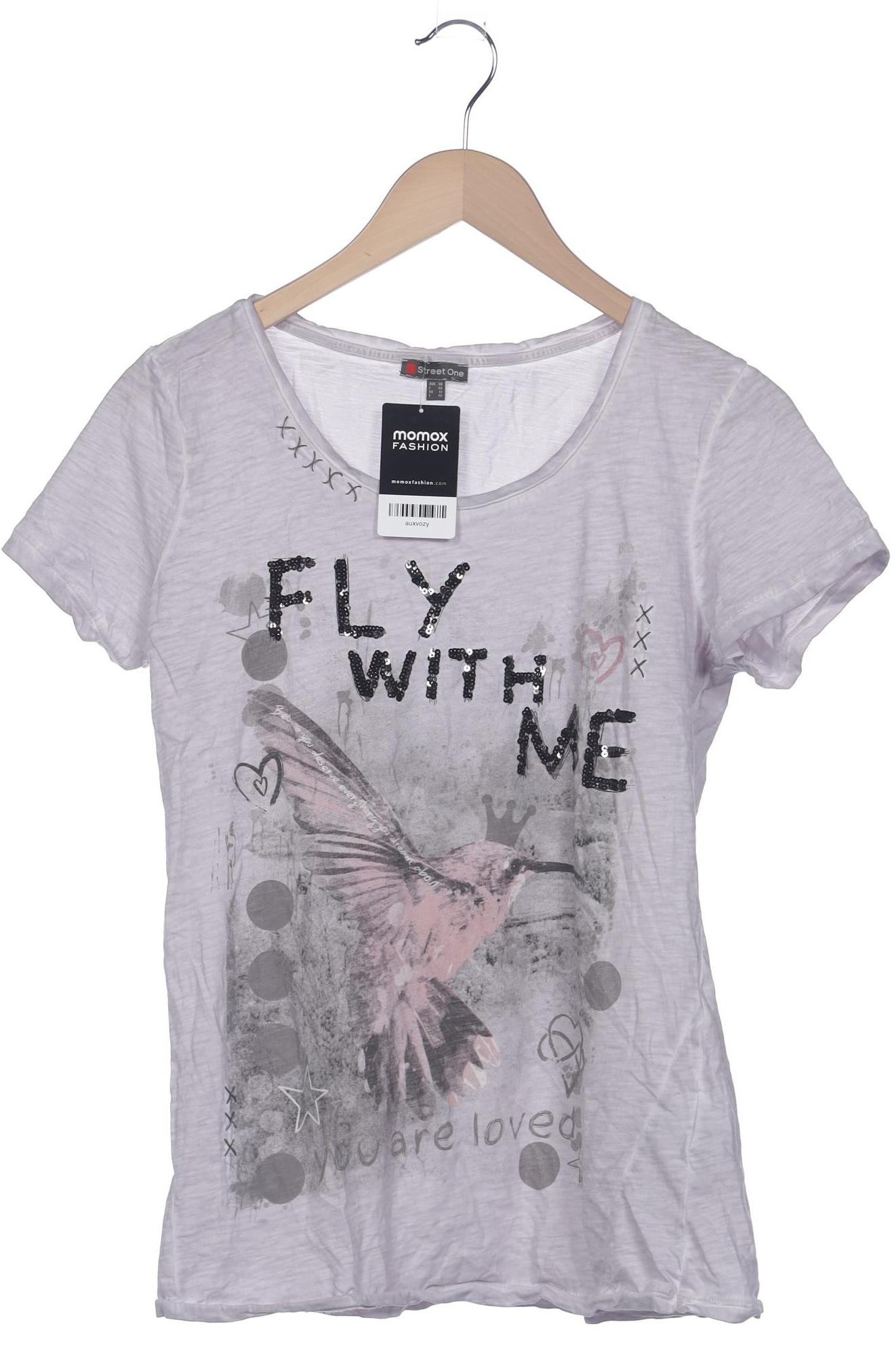 

Street One Damen T-Shirt, grau, Gr. 38