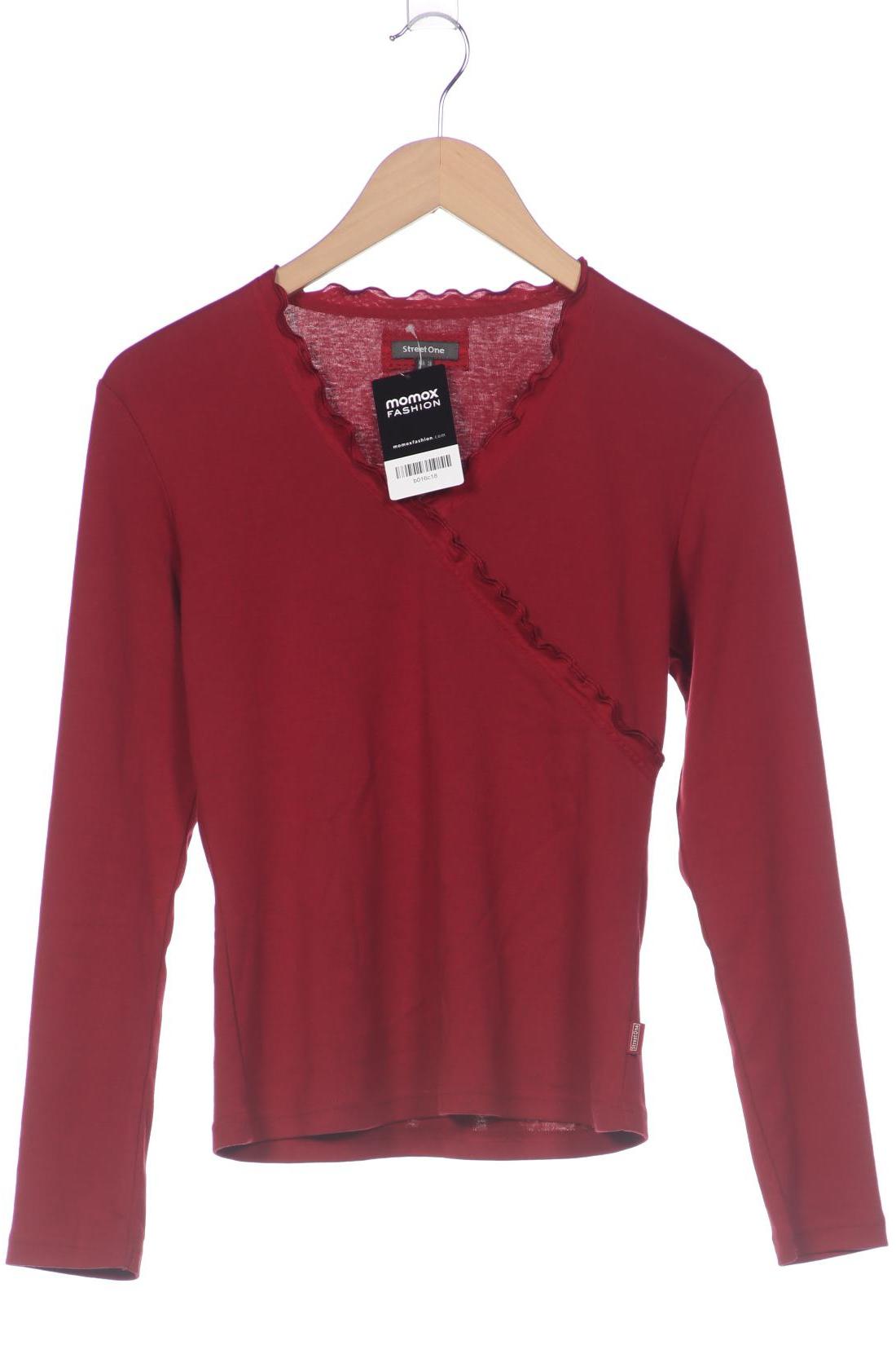 

Street One Damen Langarmshirt, bordeaux, Gr. 38