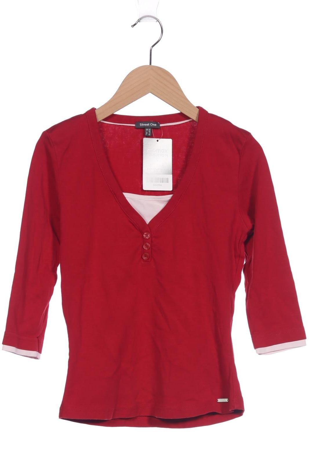 

Street One Damen Langarmshirt, rot, Gr. 34