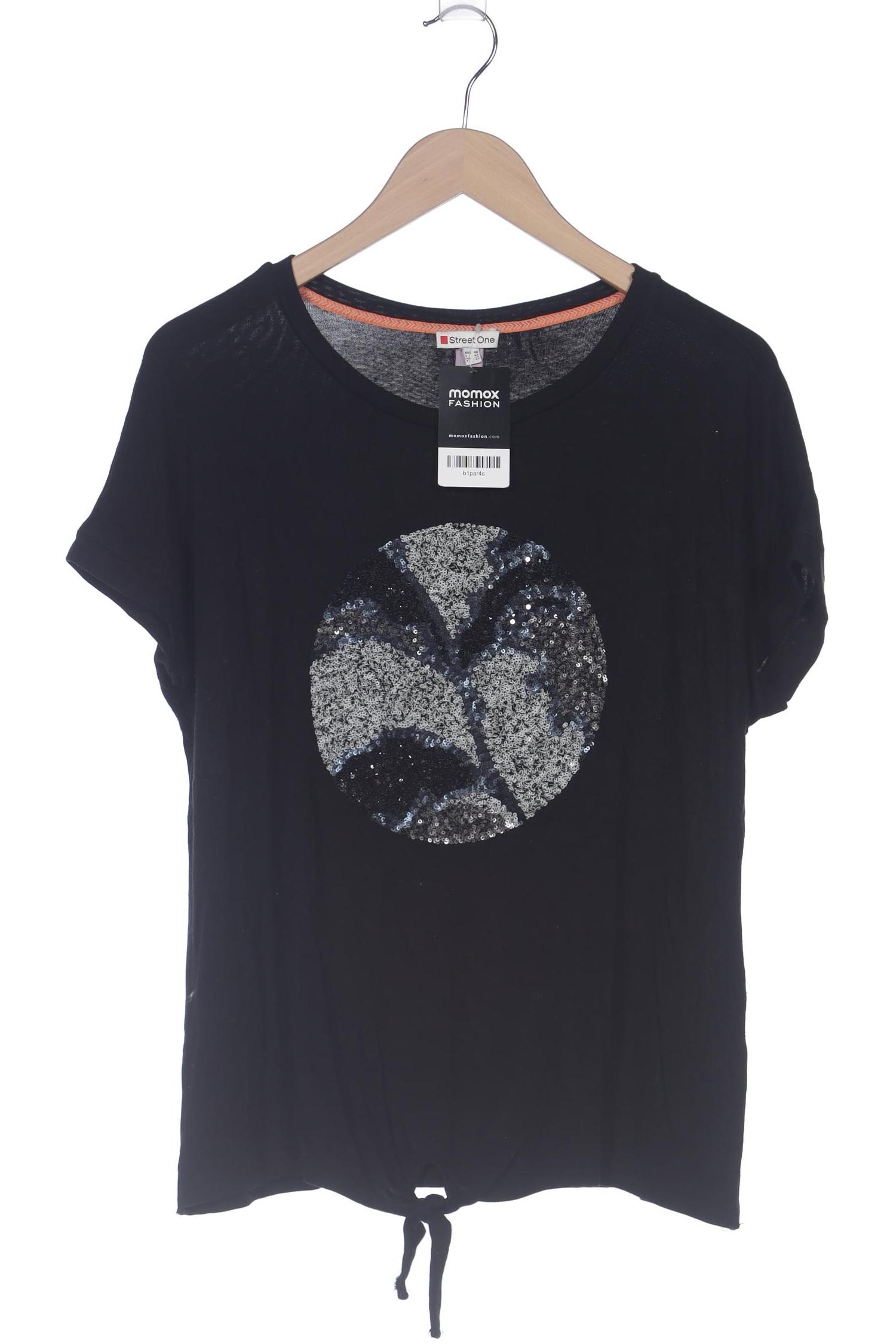 

Street One Damen T-Shirt, schwarz, Gr. 40