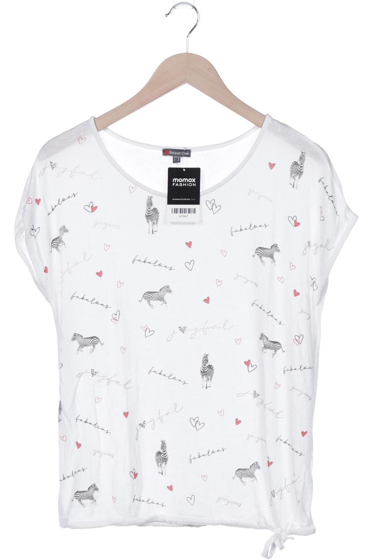 

Street One Damen T-Shirt, weiß, Gr. 38