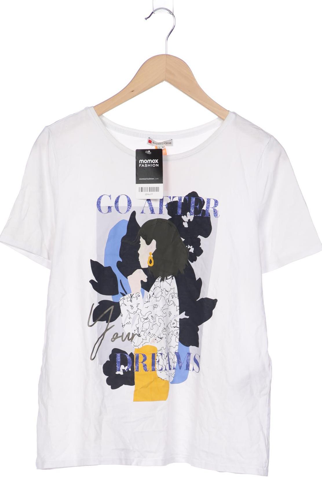 

Street One Damen T-Shirt, weiß, Gr. 38
