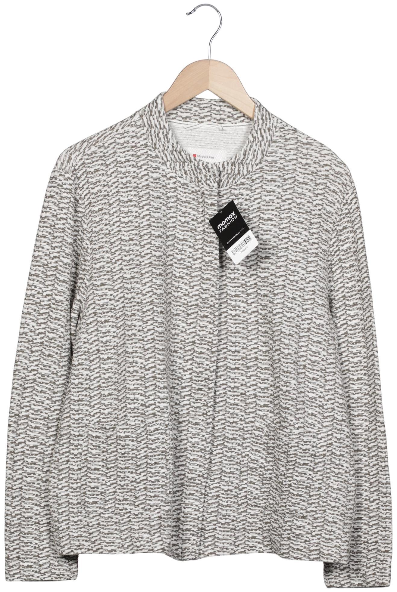 

Street One Damen Strickjacke, weiß, Gr. 44