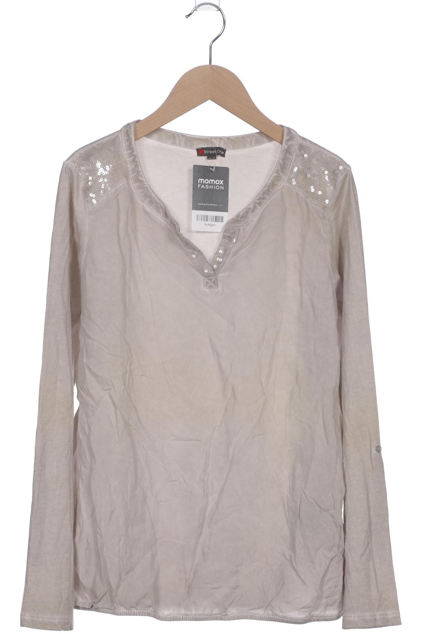 

Street One Damen Langarmshirt, cremeweiß, Gr. 40