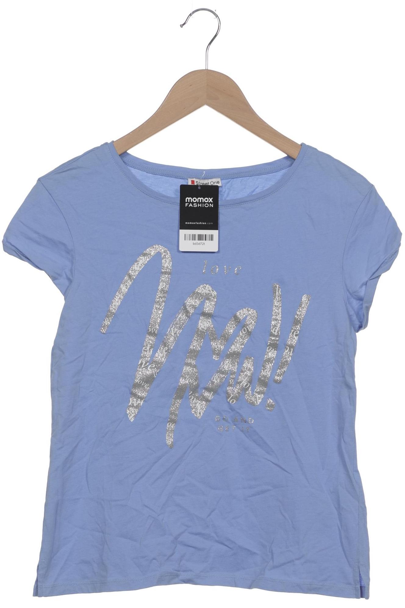 

Street One Damen T-Shirt, blau, Gr. 34