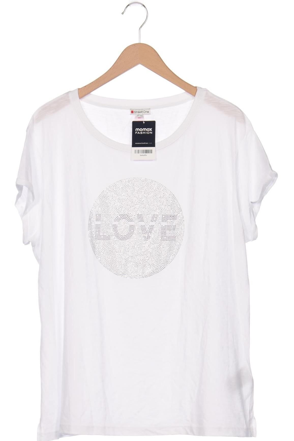 

Street One Damen T-Shirt, weiß, Gr. 46