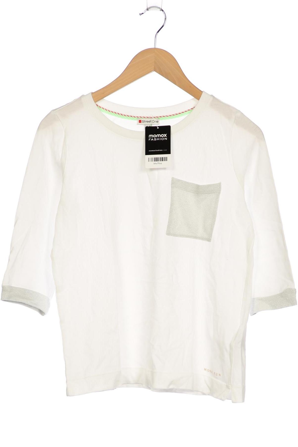 

Street One Damen Langarmshirt, weiß, Gr. 34