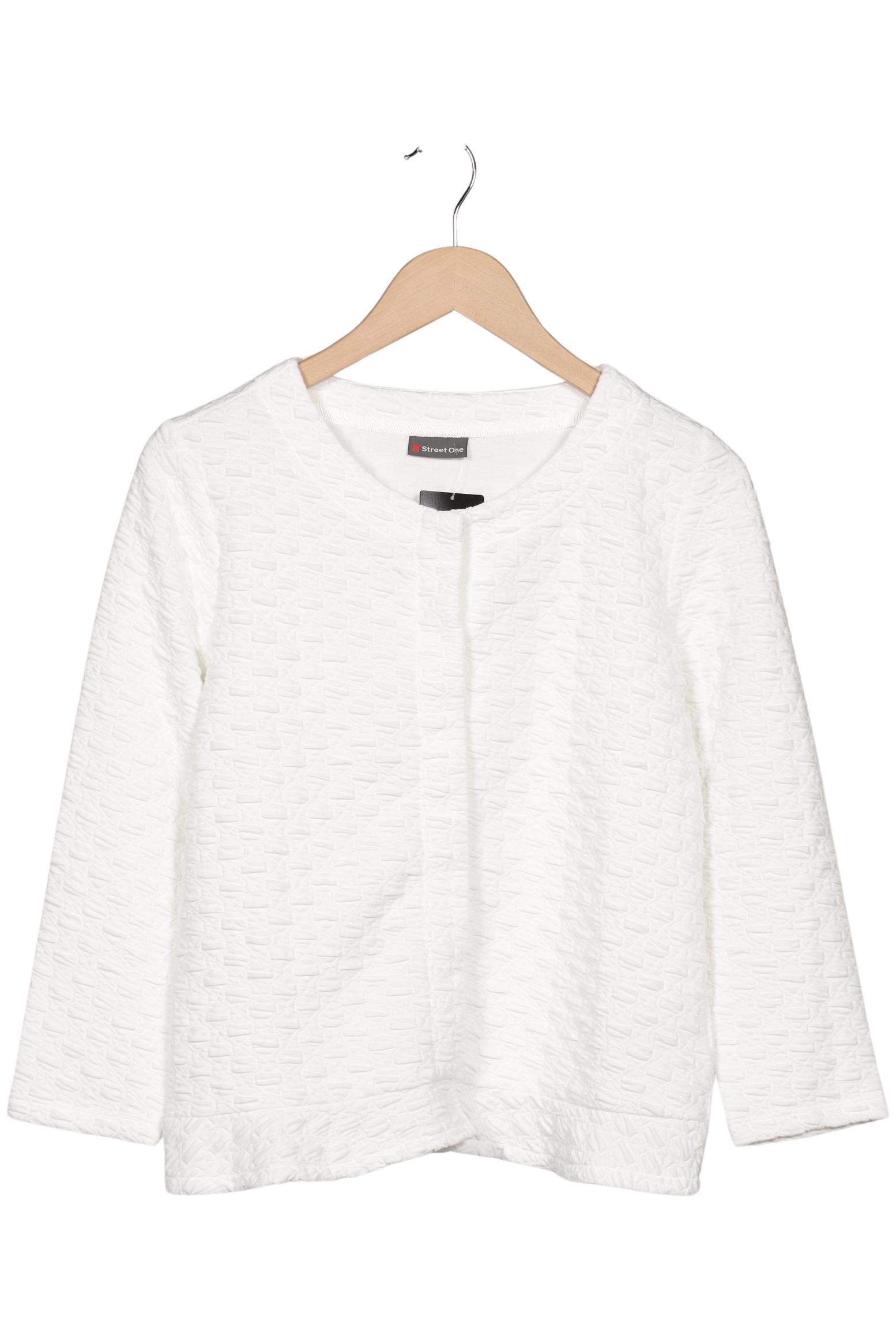 

Street One Damen Strickjacke, weiß, Gr. 40