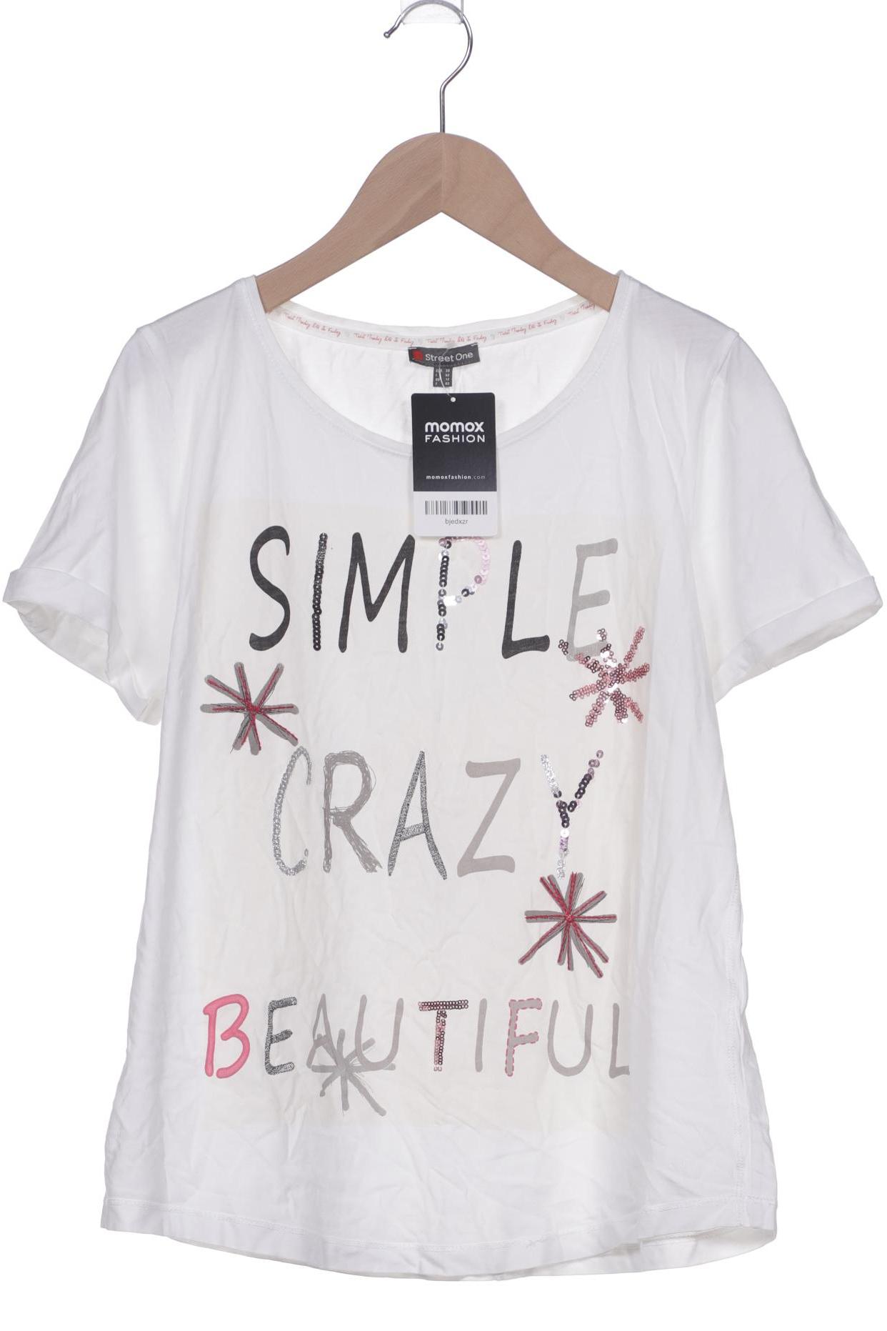

Street One Damen T-Shirt, weiß, Gr. 38